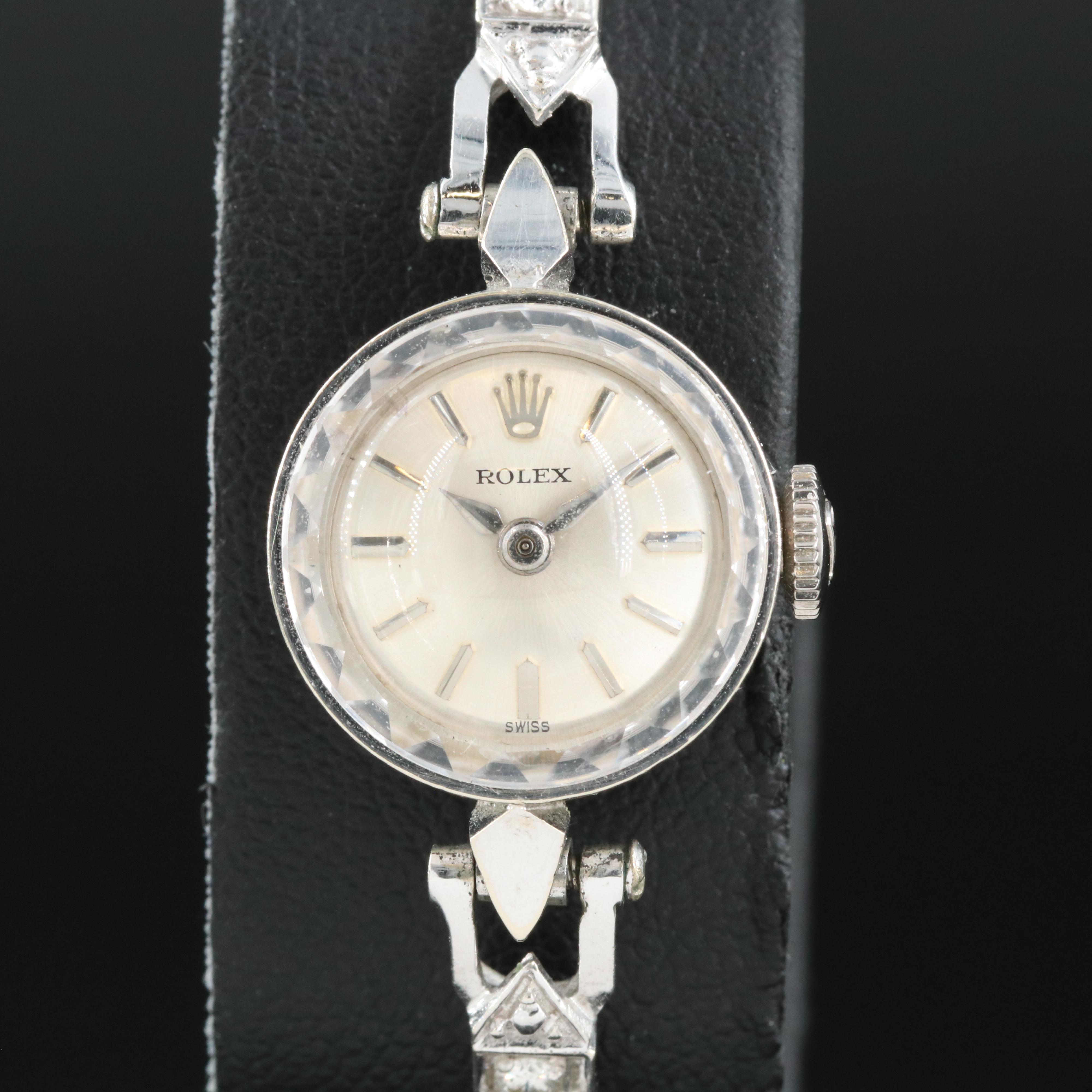 Vintage 14K Rolex 1.00 CTW Diamond Watch