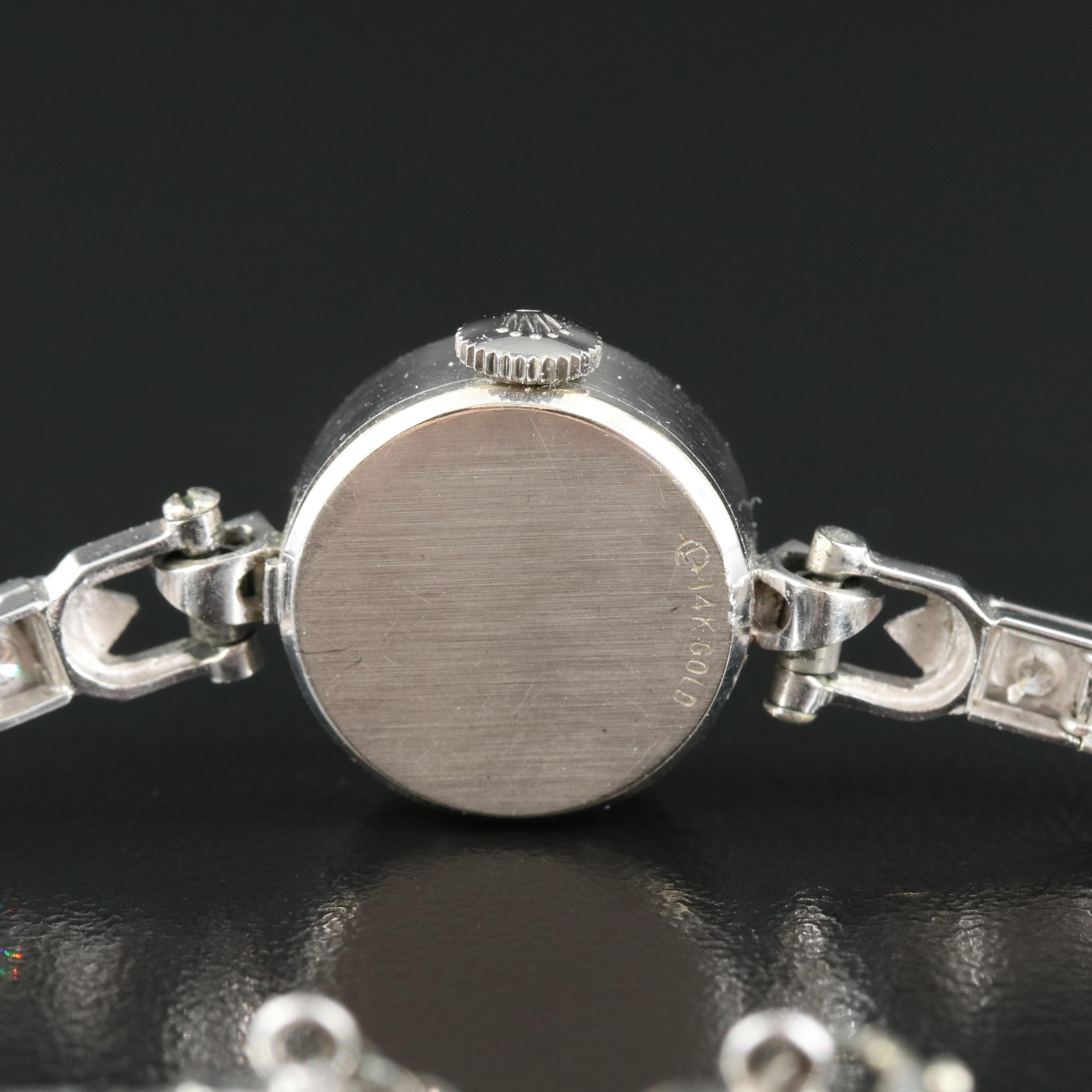 Vintage 14K Rolex 1.00 CTW Diamond Watch