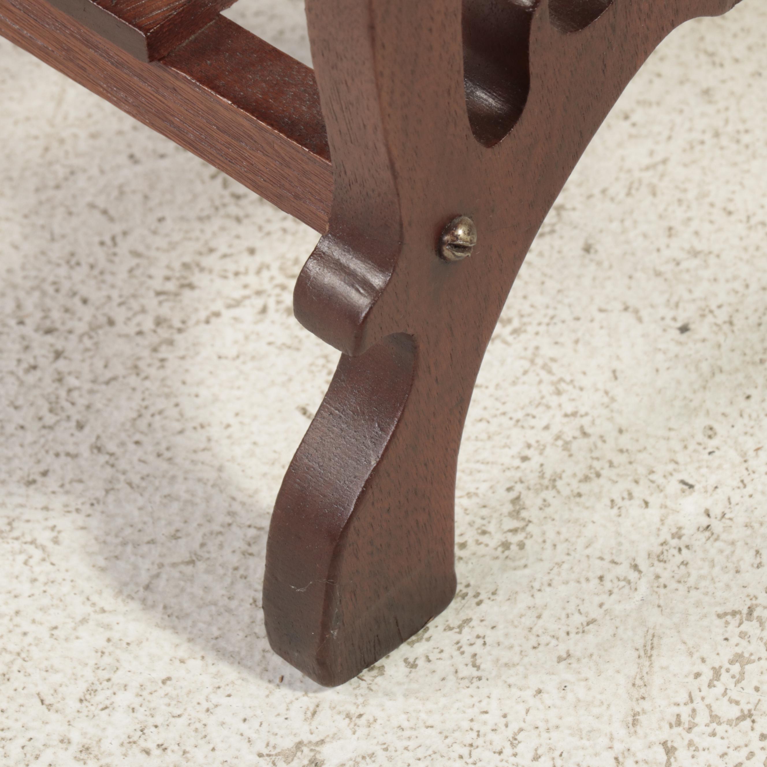 Victorian Fret-Carved Walnut Sheet Music Stand, Late 19th Century