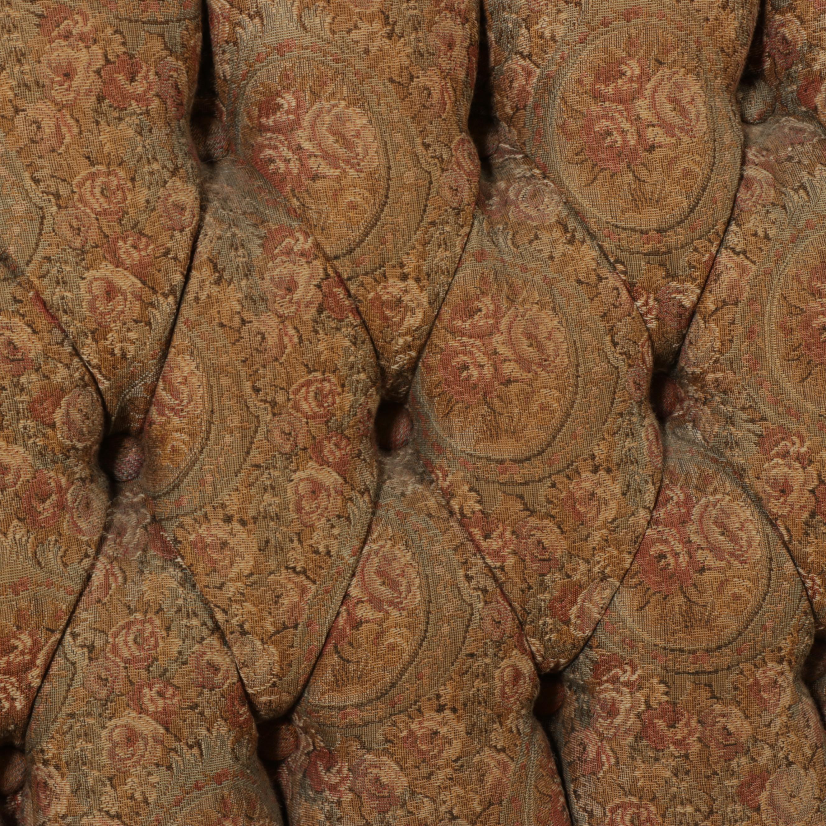 American Rococo Revival Rosewood-Grained Walnut and Buttoned-Down Sofa, c. 1870