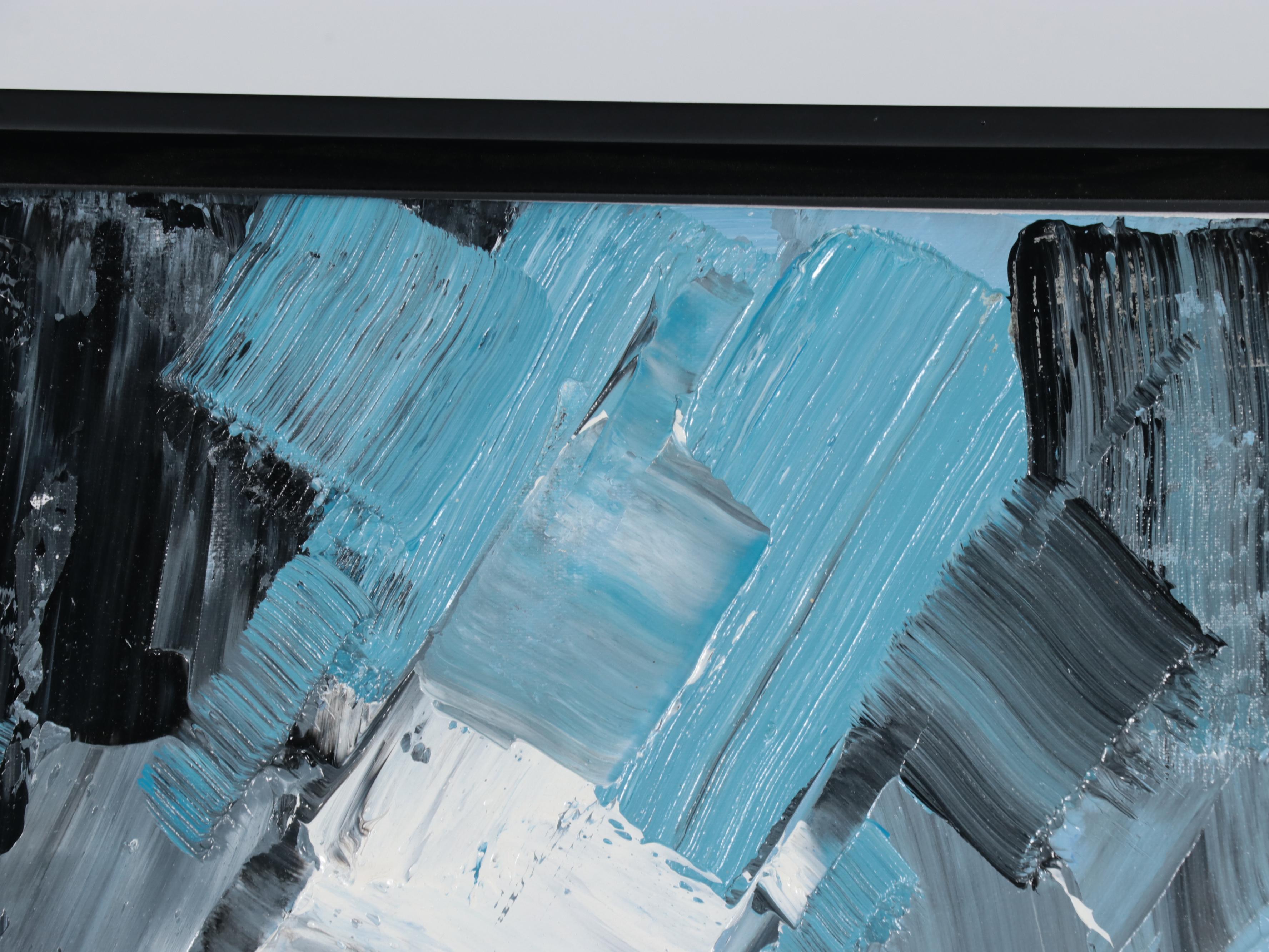 Bing Abstract Expressionist Style Oil Painting, 21st Century