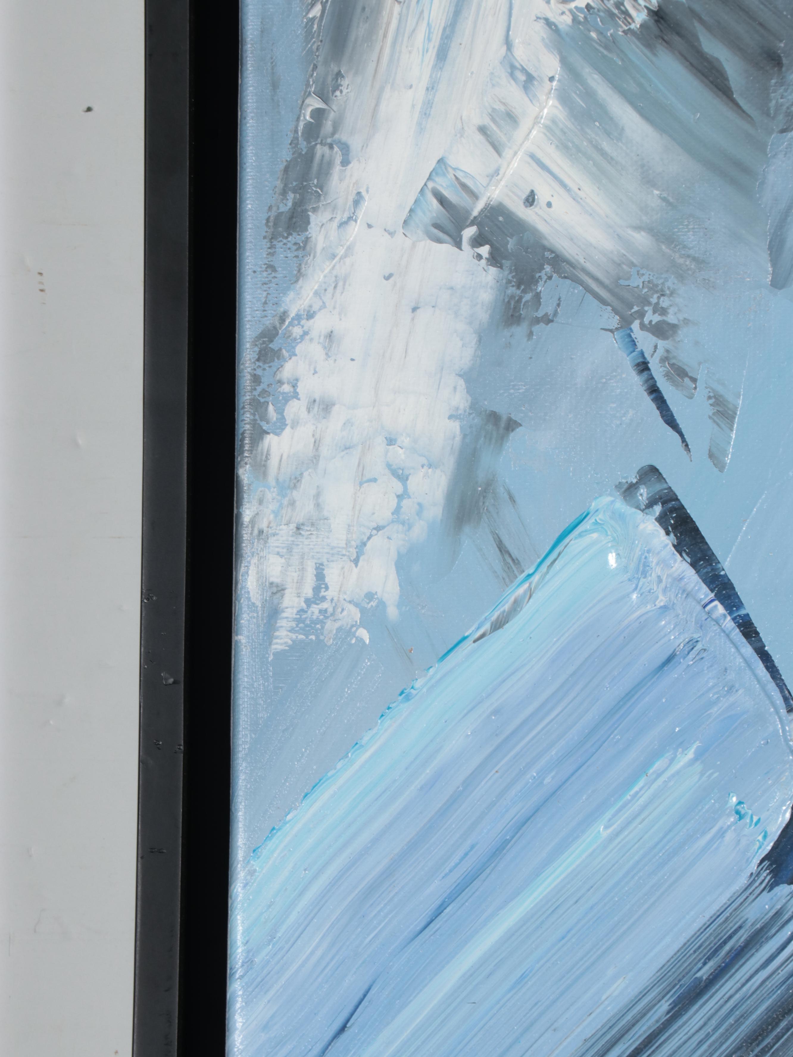 Bing Abstract Expressionist Style Oil Painting, 21st Century