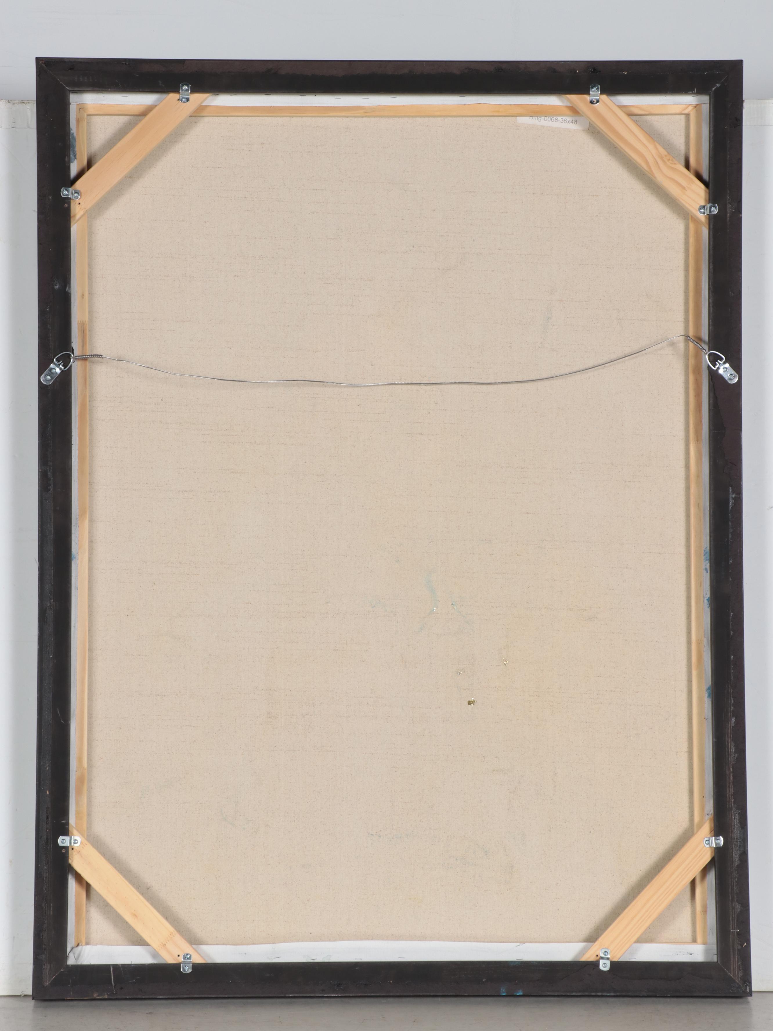 Bing Abstract Expressionist Style Oil Painting, 21st Century