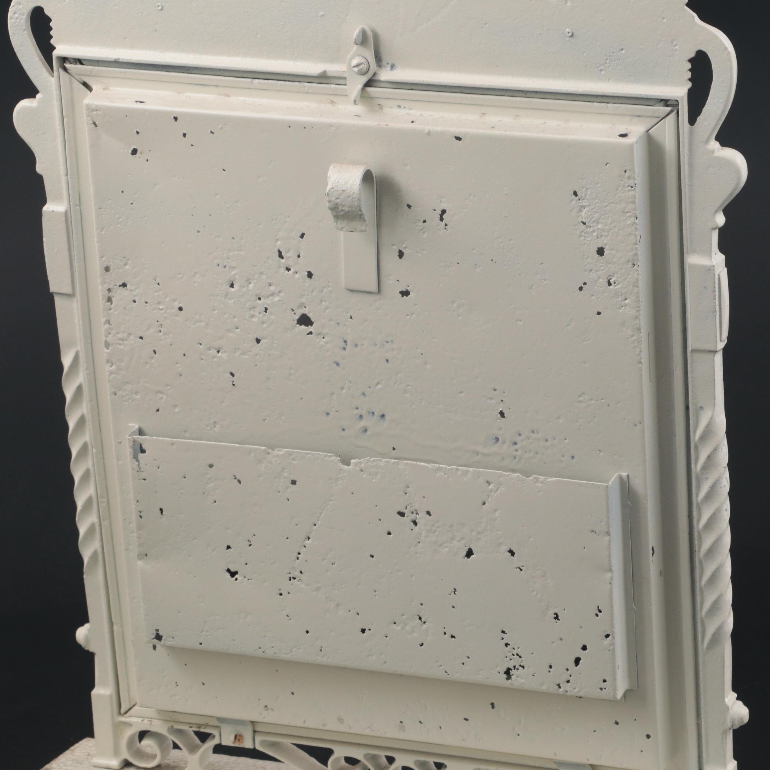 Moe Brothers Mfg. Filigree Hammered Painted Cast Iron Display Stand