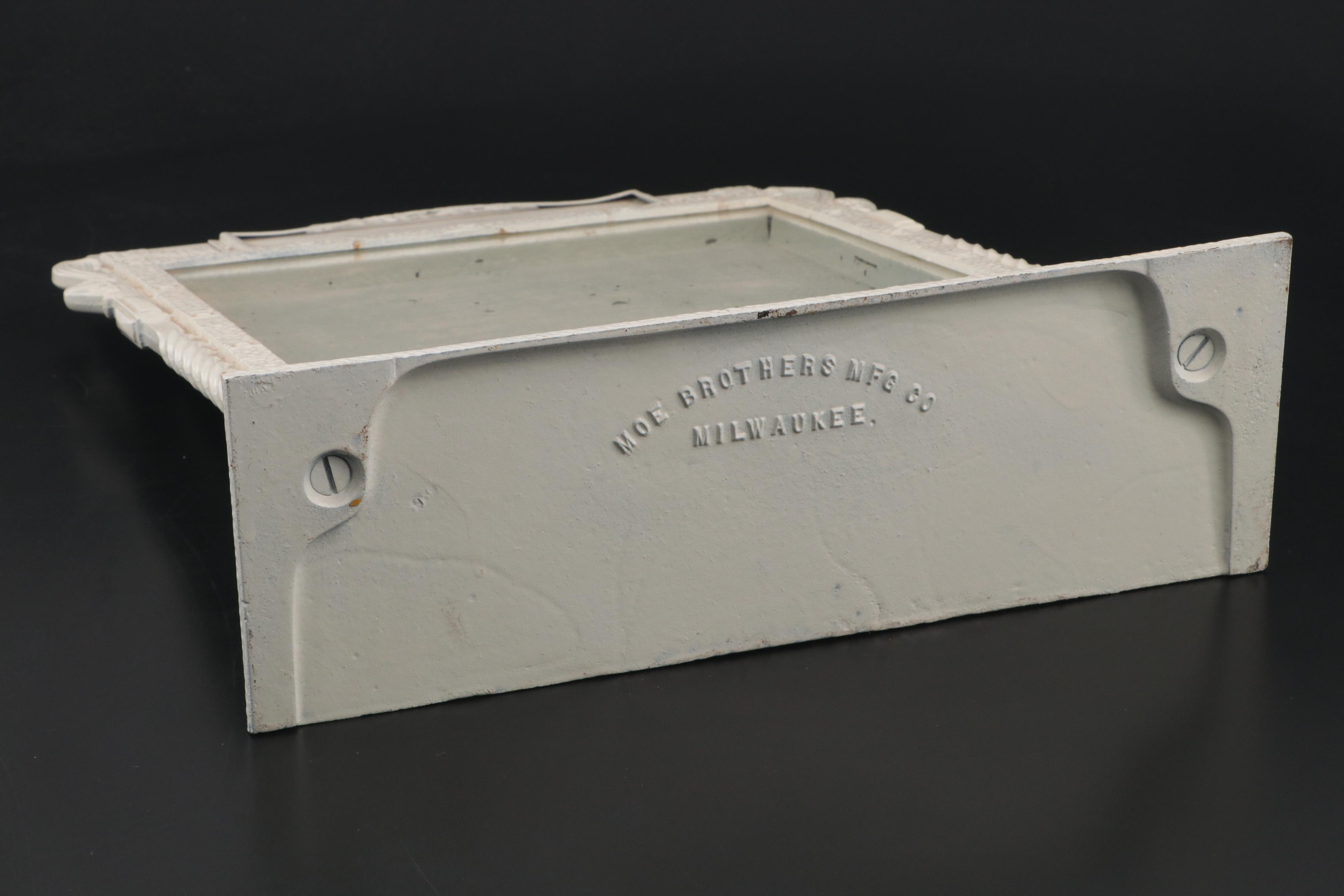 Moe Brothers Mfg. Filigree Hammered Painted Cast Iron Display Stand