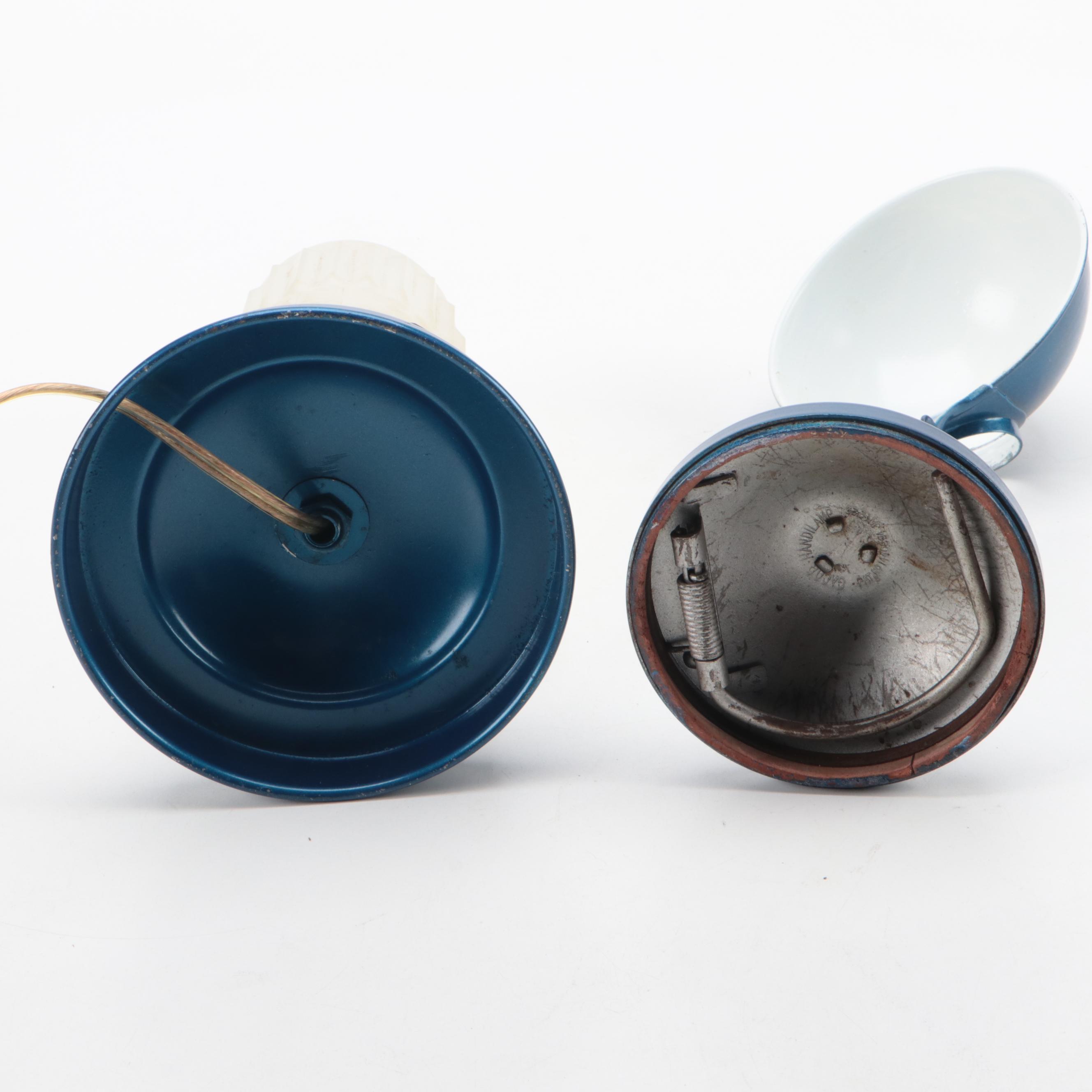 Art Deco Torpedo Boudoir Lamp With Gacor Handi-Lamp Desk Lamp