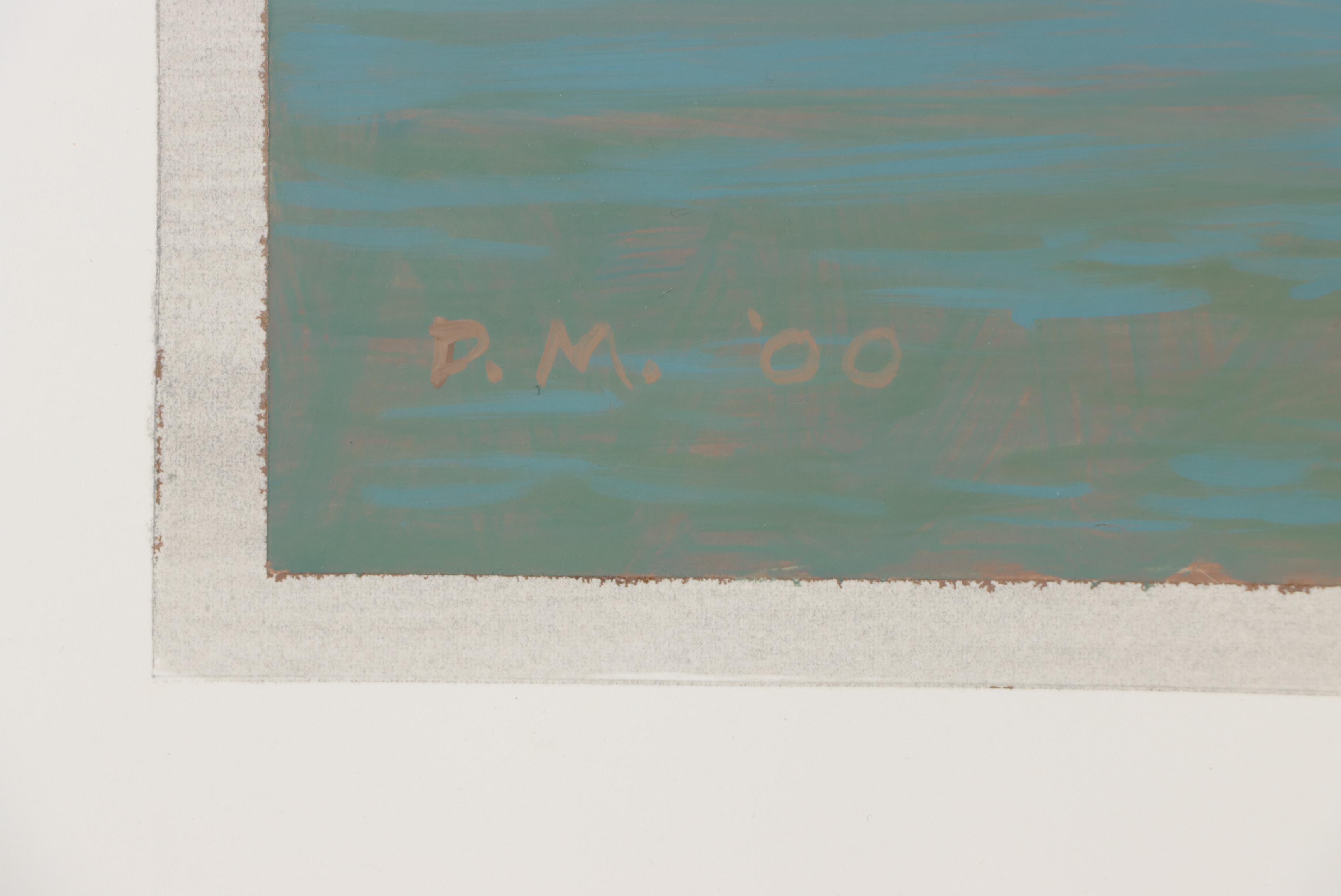 David Mahler Oil Painting "Untitled Landscape," 2000