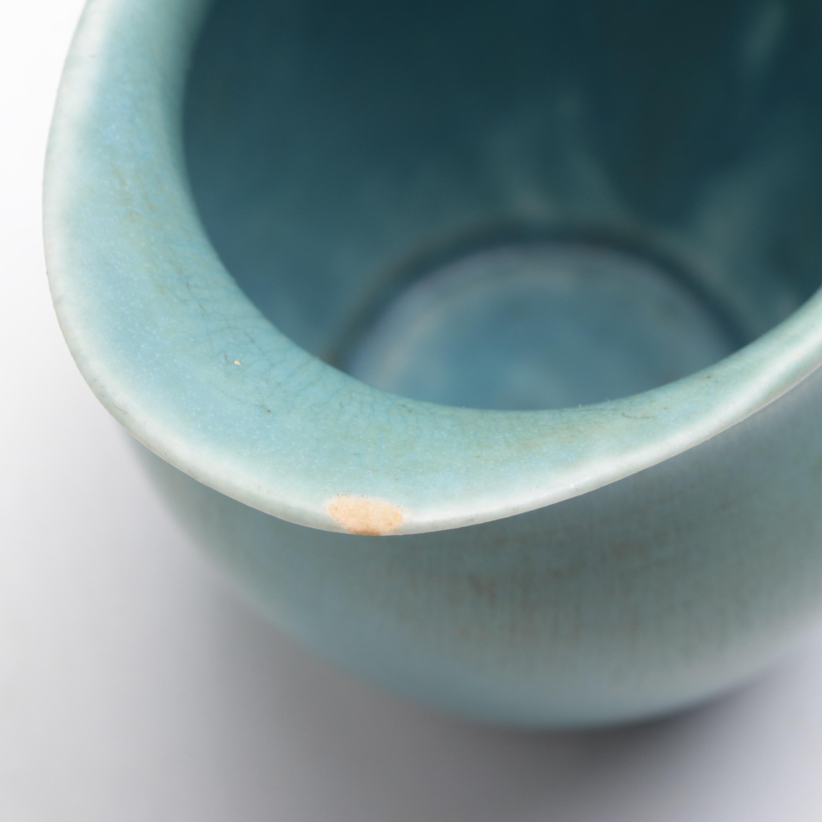 Rookwood Pottery Glazed Ceramic Vases, Creamer, and Open Sugar Bowls