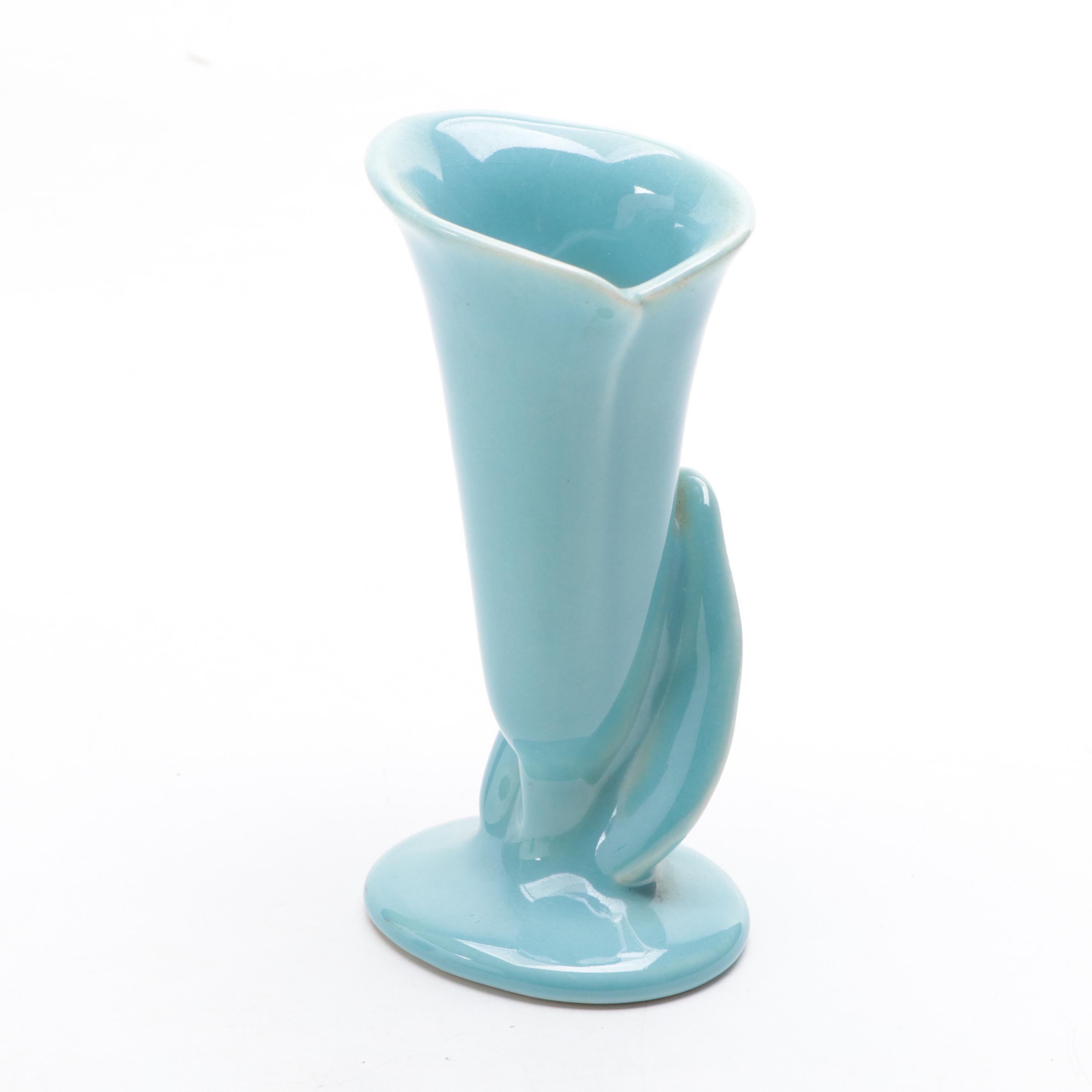 Rookwood Pottery Glazed Ceramic Vases, Creamer, and Open Sugar Bowls