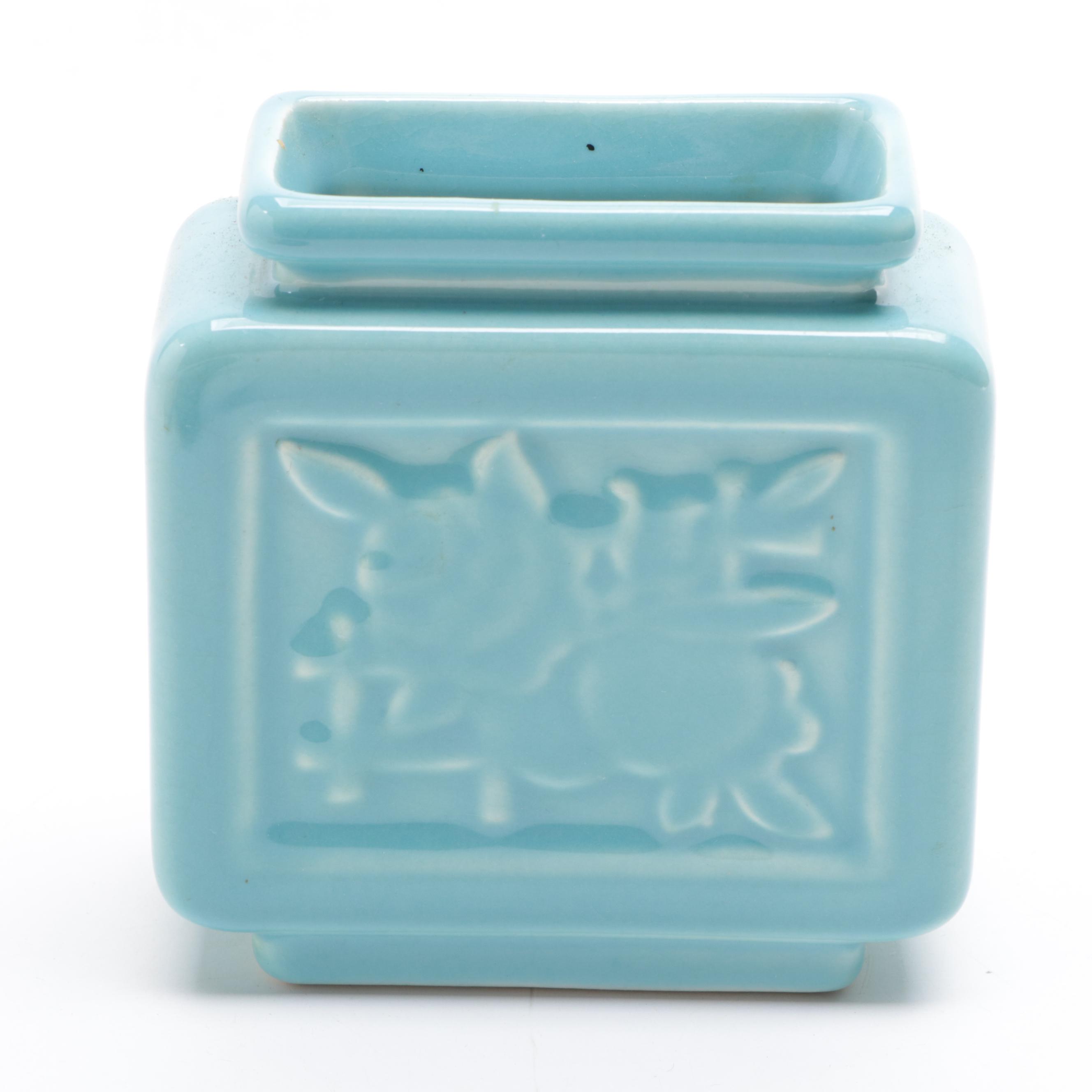 Rookwood Pottery Glazed Ceramic Vases, Creamer, and Open Sugar Bowls