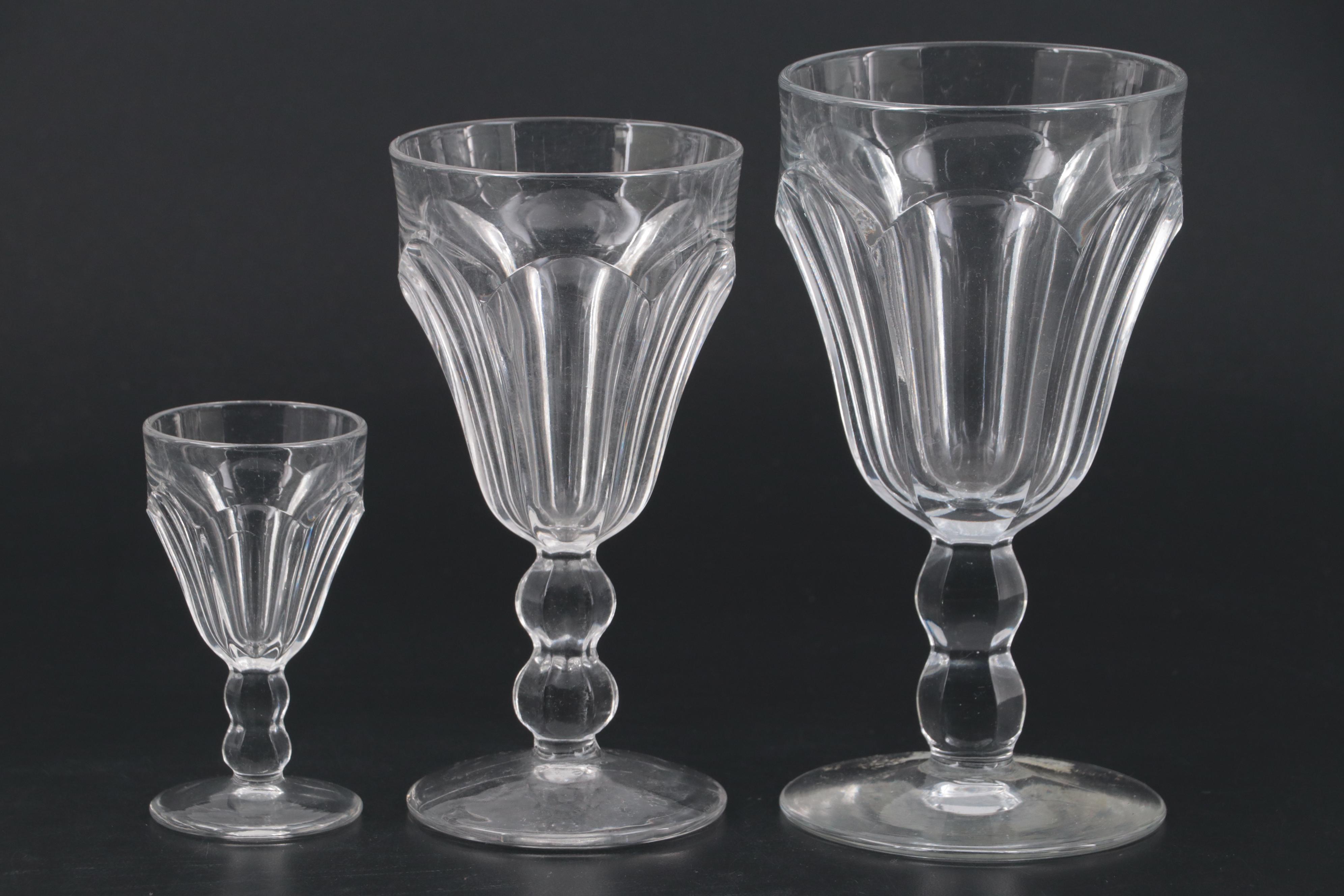 Heisey "Colonial Clear" Stemware, 1899-1944