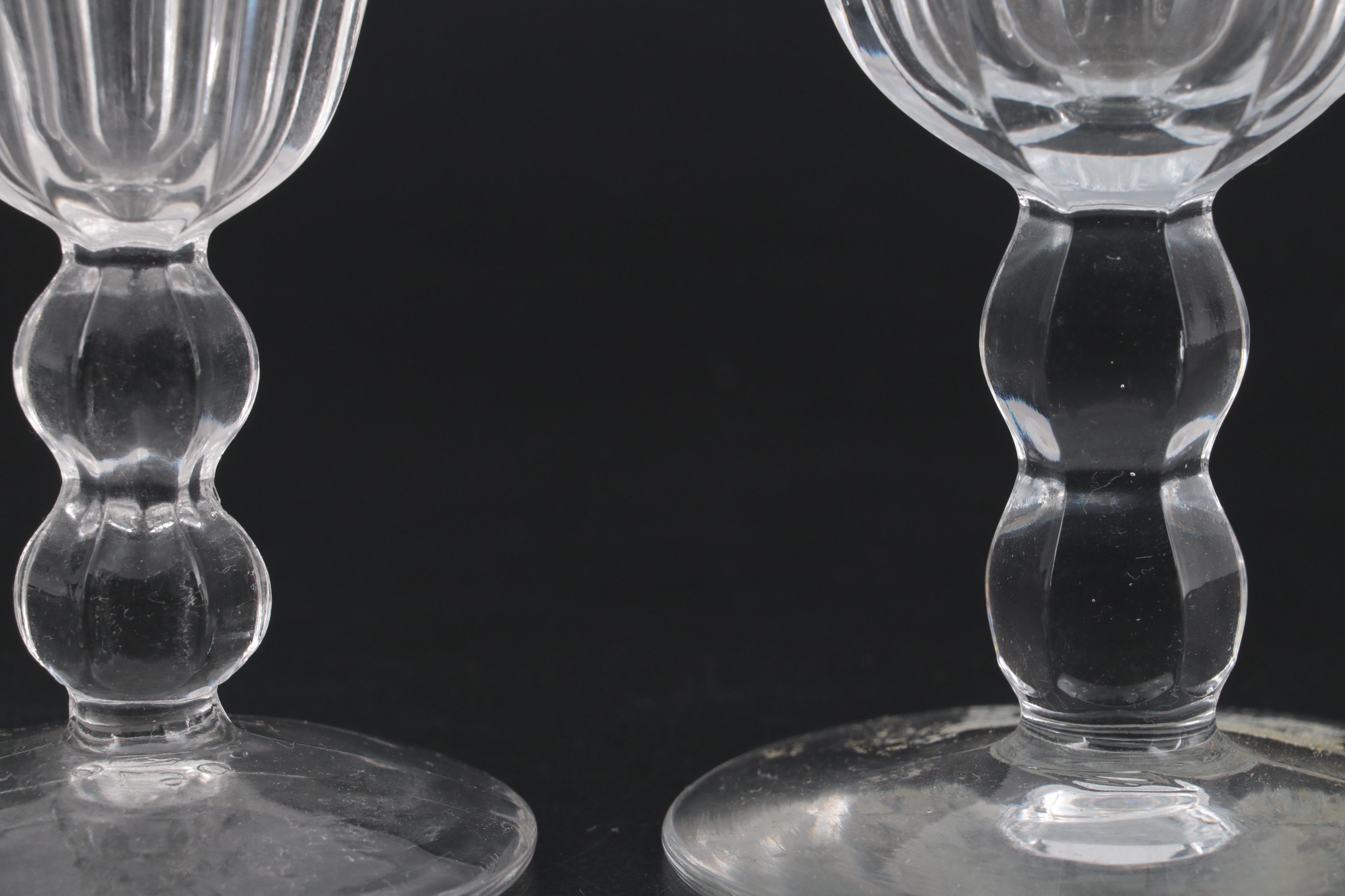 Heisey "Colonial Clear" Stemware, 1899-1944