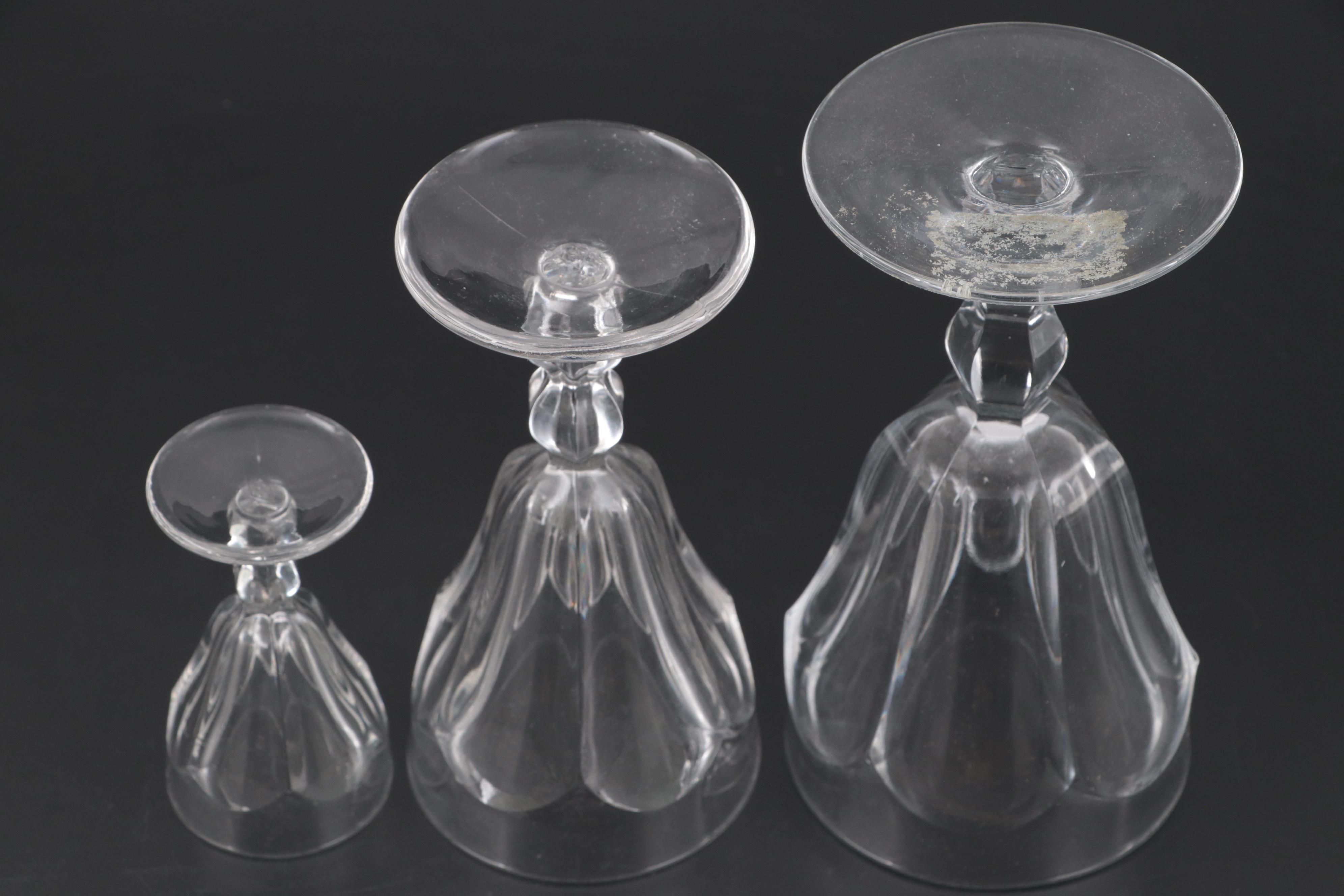 Heisey "Colonial Clear" Stemware, 1899-1944