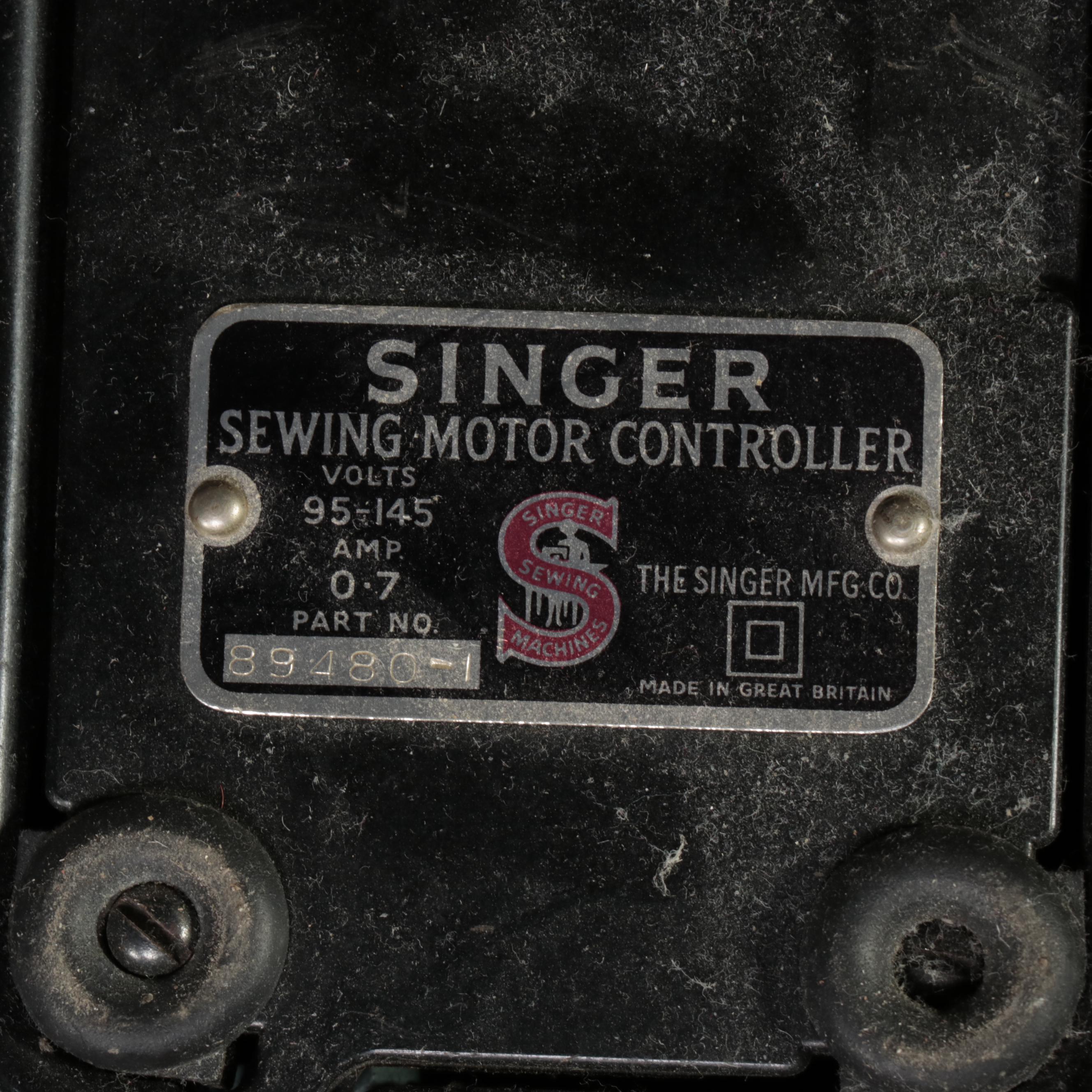 Singer 338 Sewing Machine with Wooden Work Table