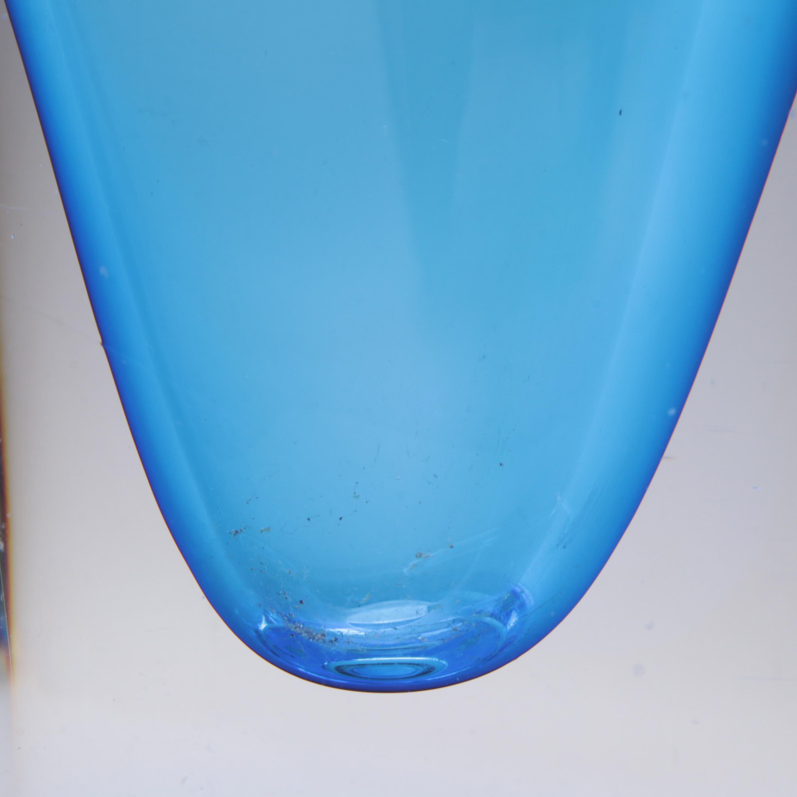 Goran Wärff for Kosta Boda "Sapphire" Cased Glass Vase