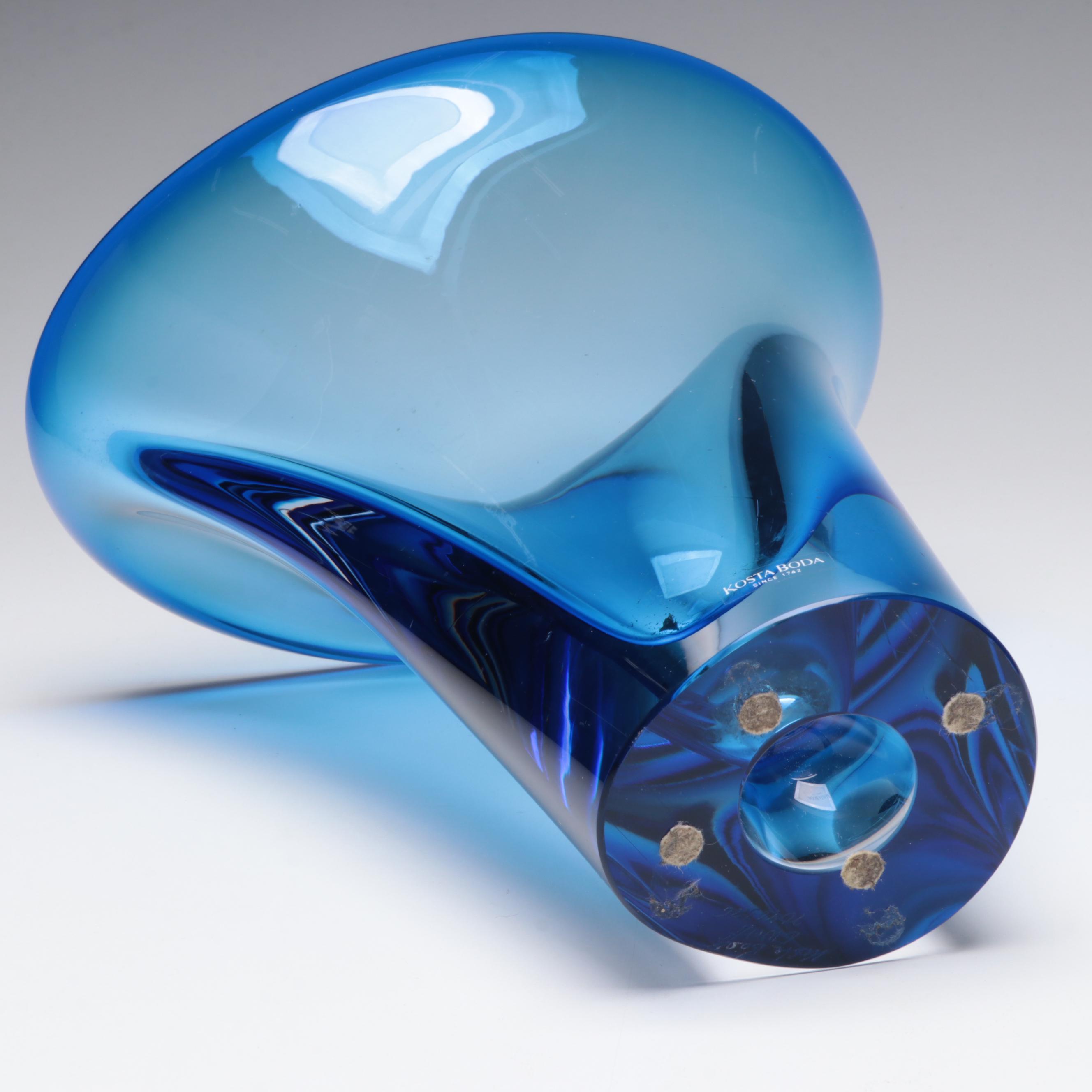 Goran Wärff for Kosta Boda "Sapphire" Cased Glass Vase