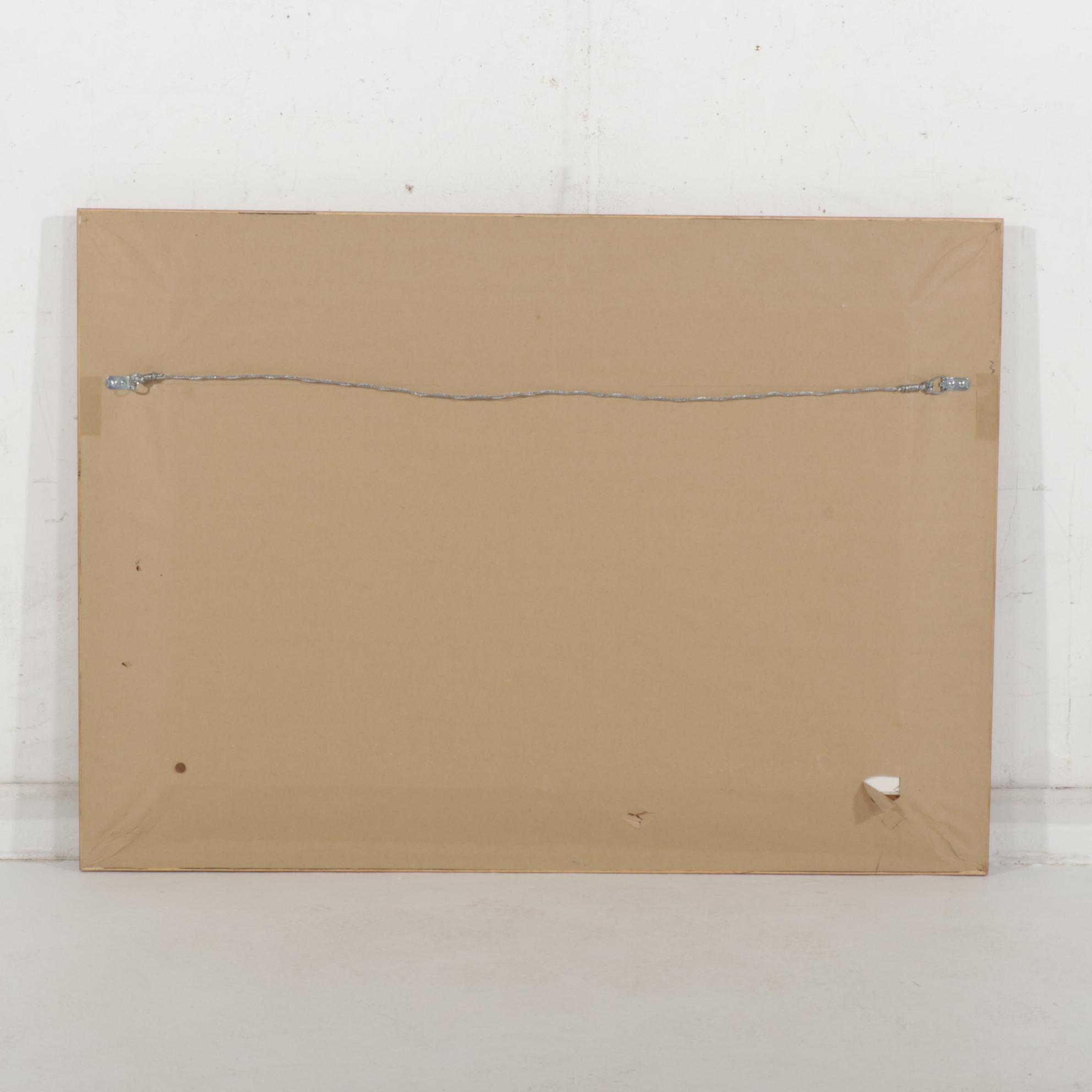 Landscape Oil Painting of Deer Grazing Beside Stream