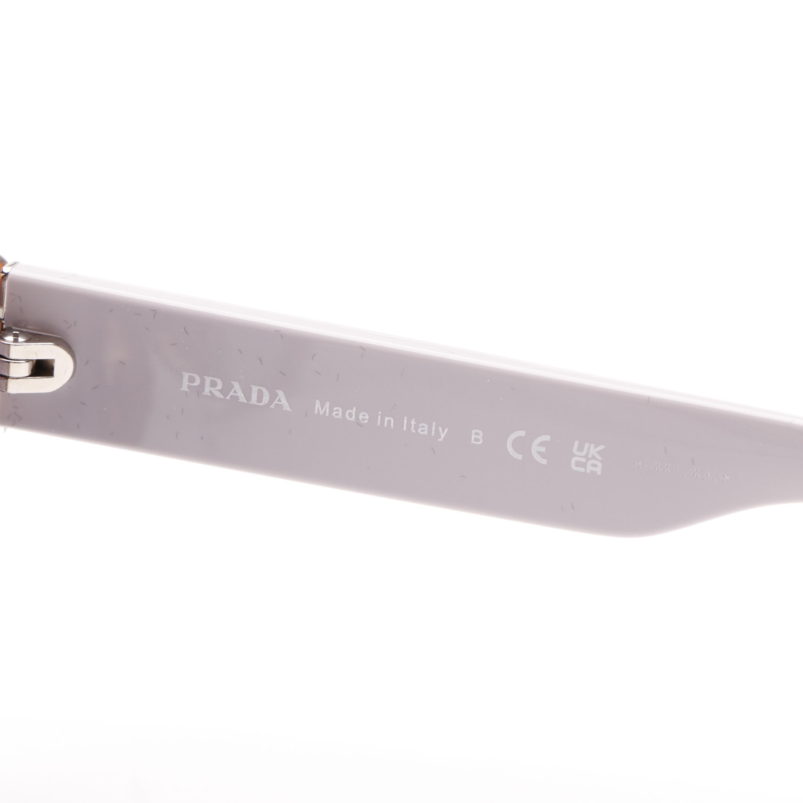 Prada PR13YS Cat-Eye Havana Light Violet and Blue Gradient Sunglasses With Case