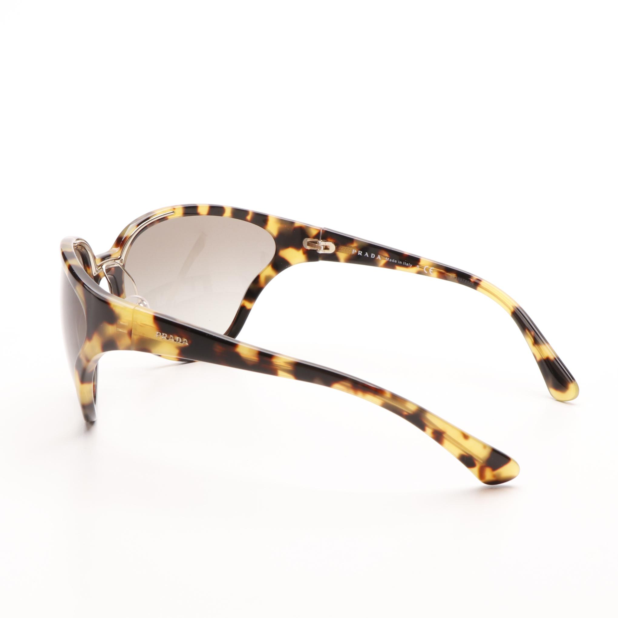 Prada PR22VS Butterfly Havana Green Gradient Sunglasses With Case