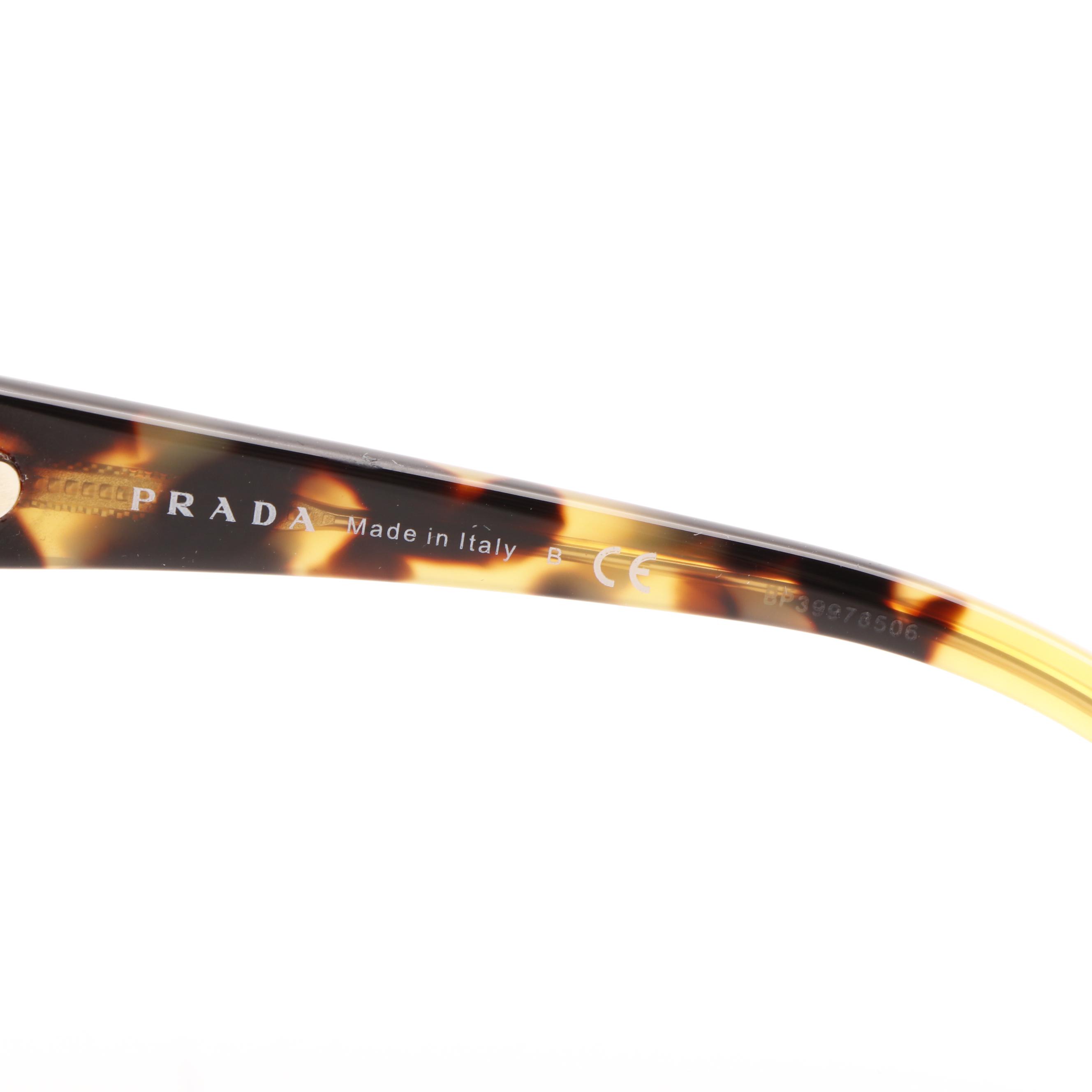 Prada PR22VS Butterfly Havana Green Gradient Sunglasses With Case