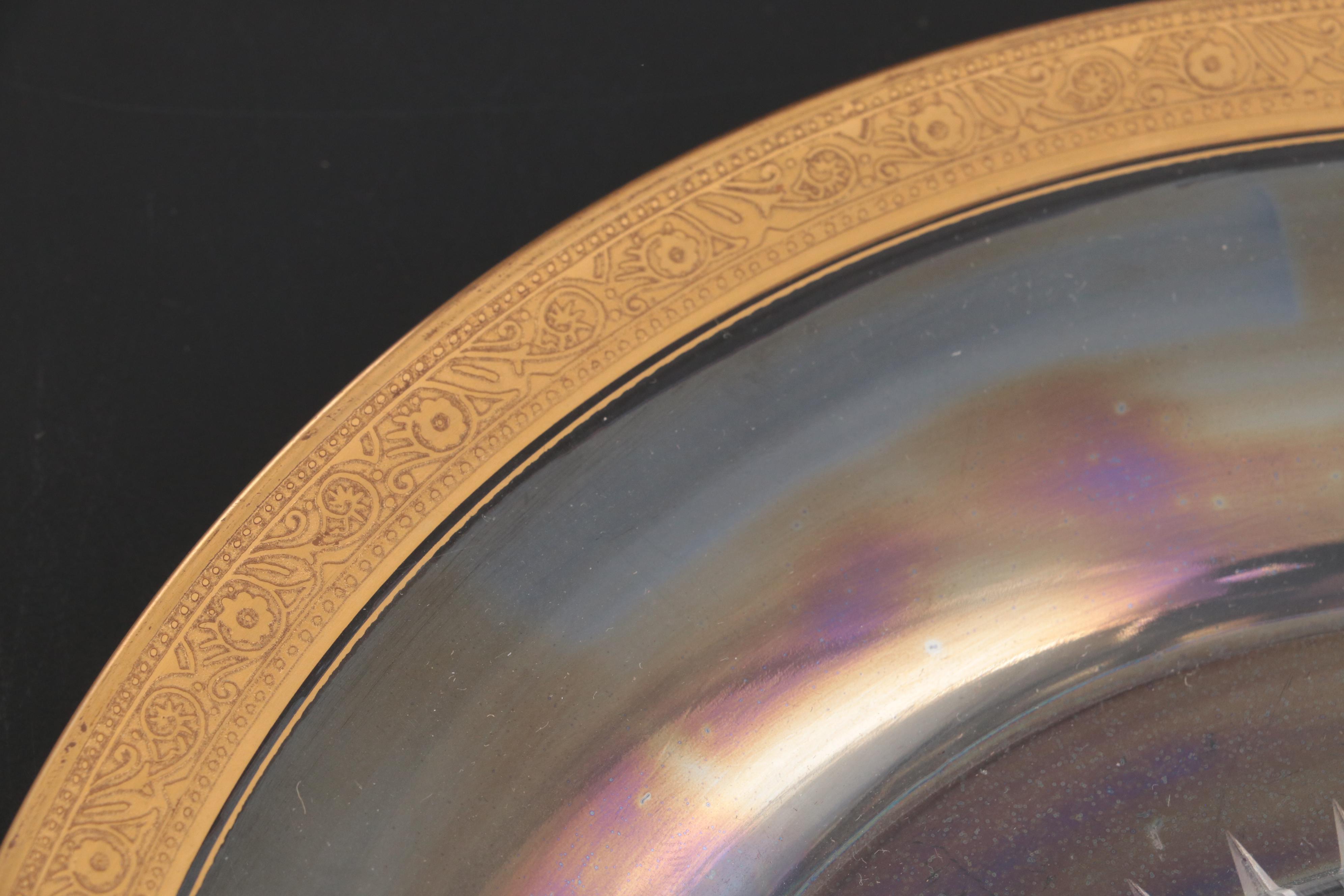 Heisey Gilt Encrusted Glass Servingware Collection