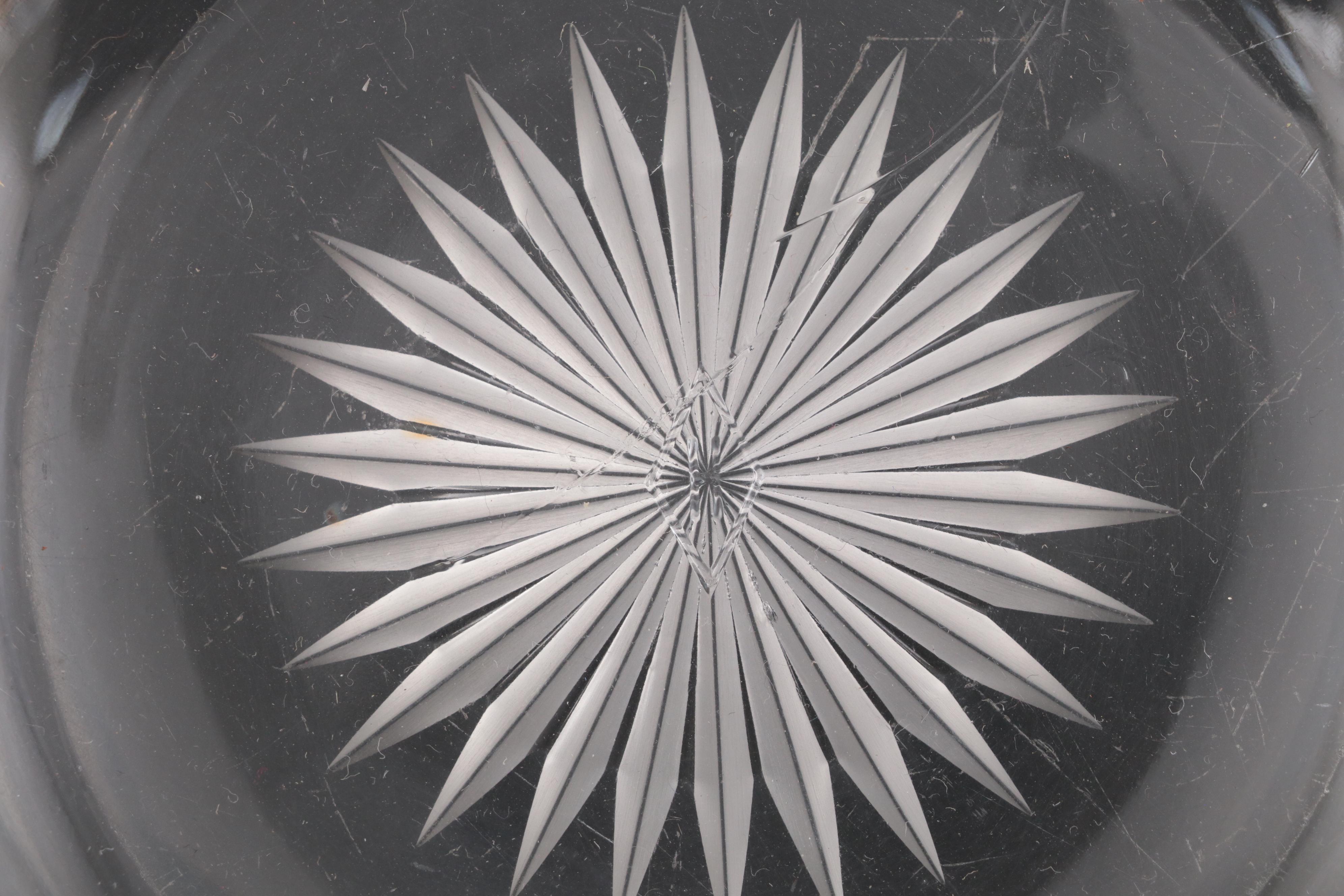 Heisey Gilt Encrusted Glass Servingware Collection