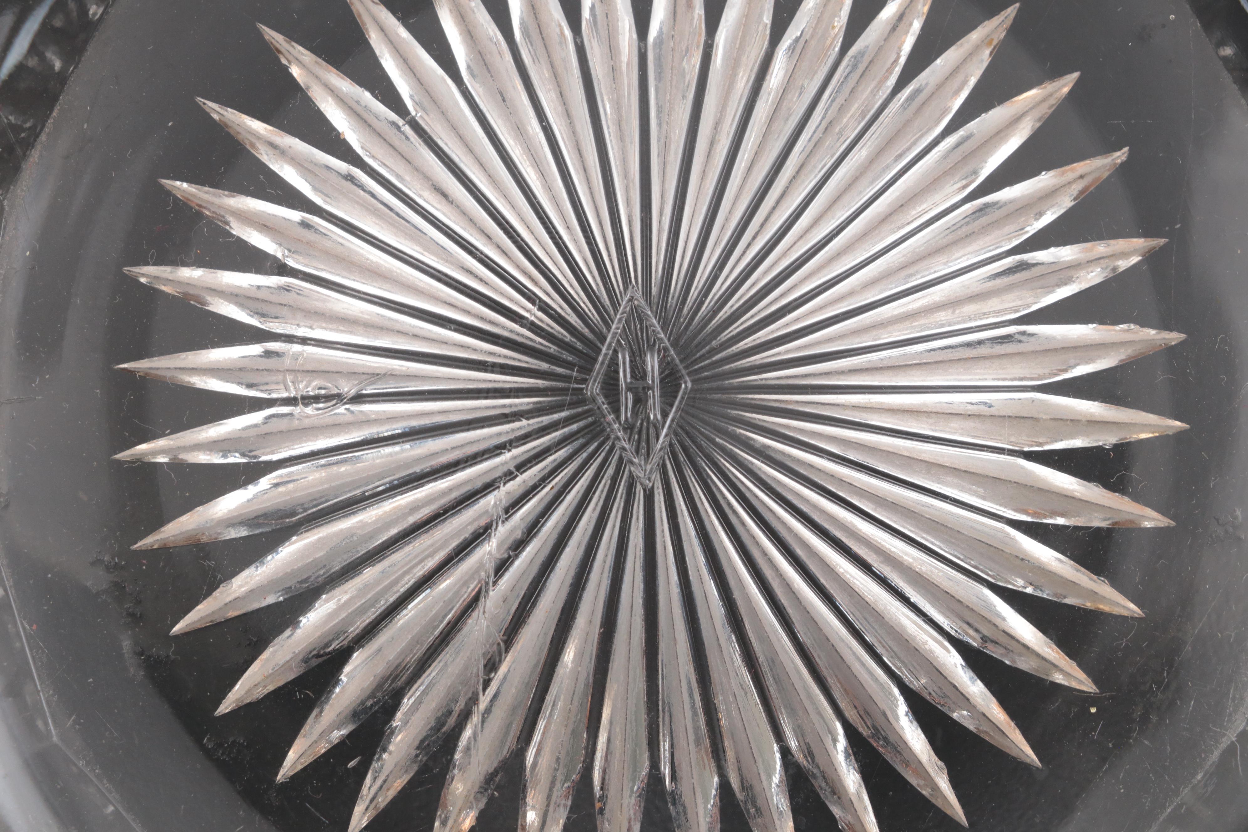 Heisey Gilt Encrusted Glass Servingware Collection