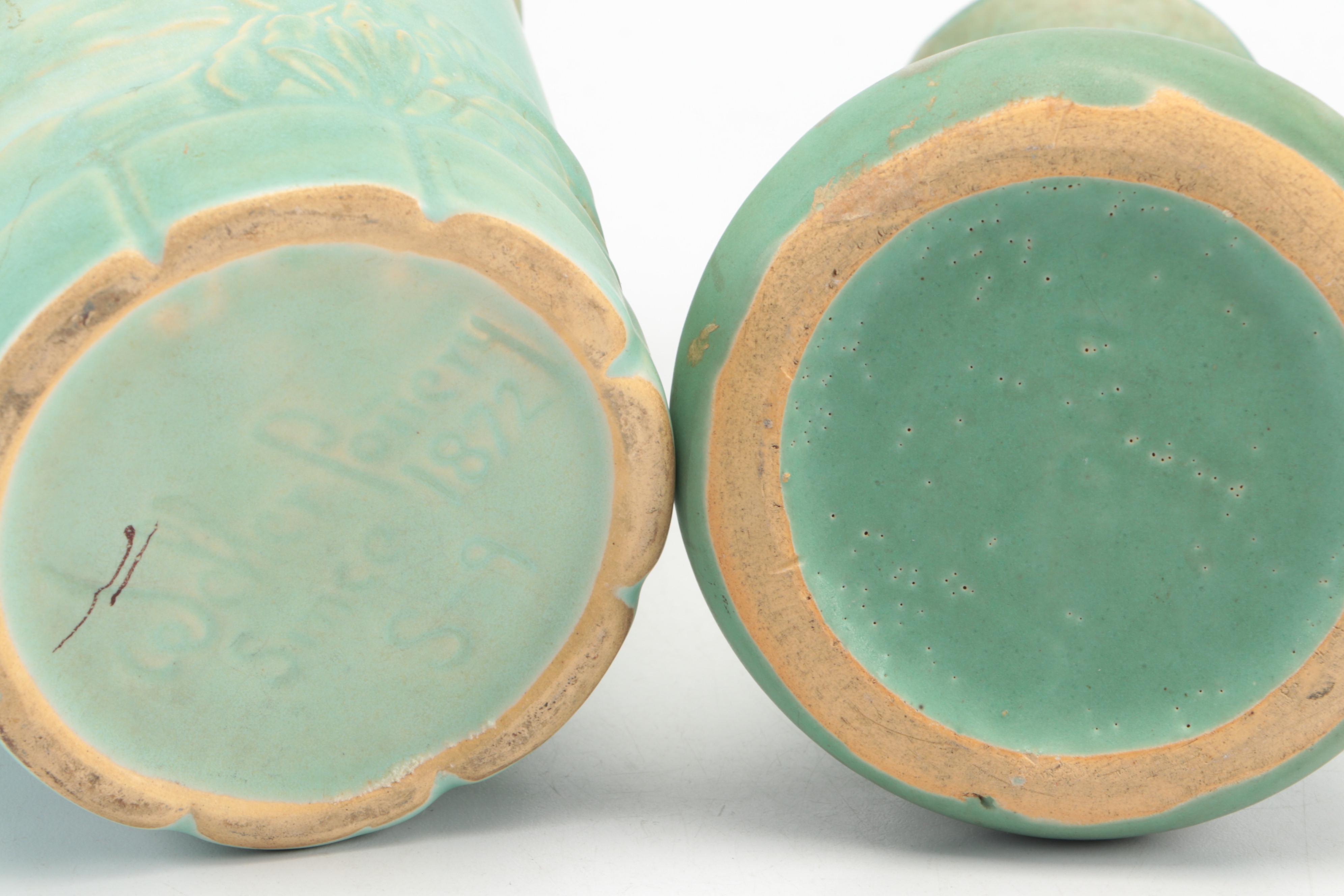 Weller Pottery Vases and Roseville Ewer