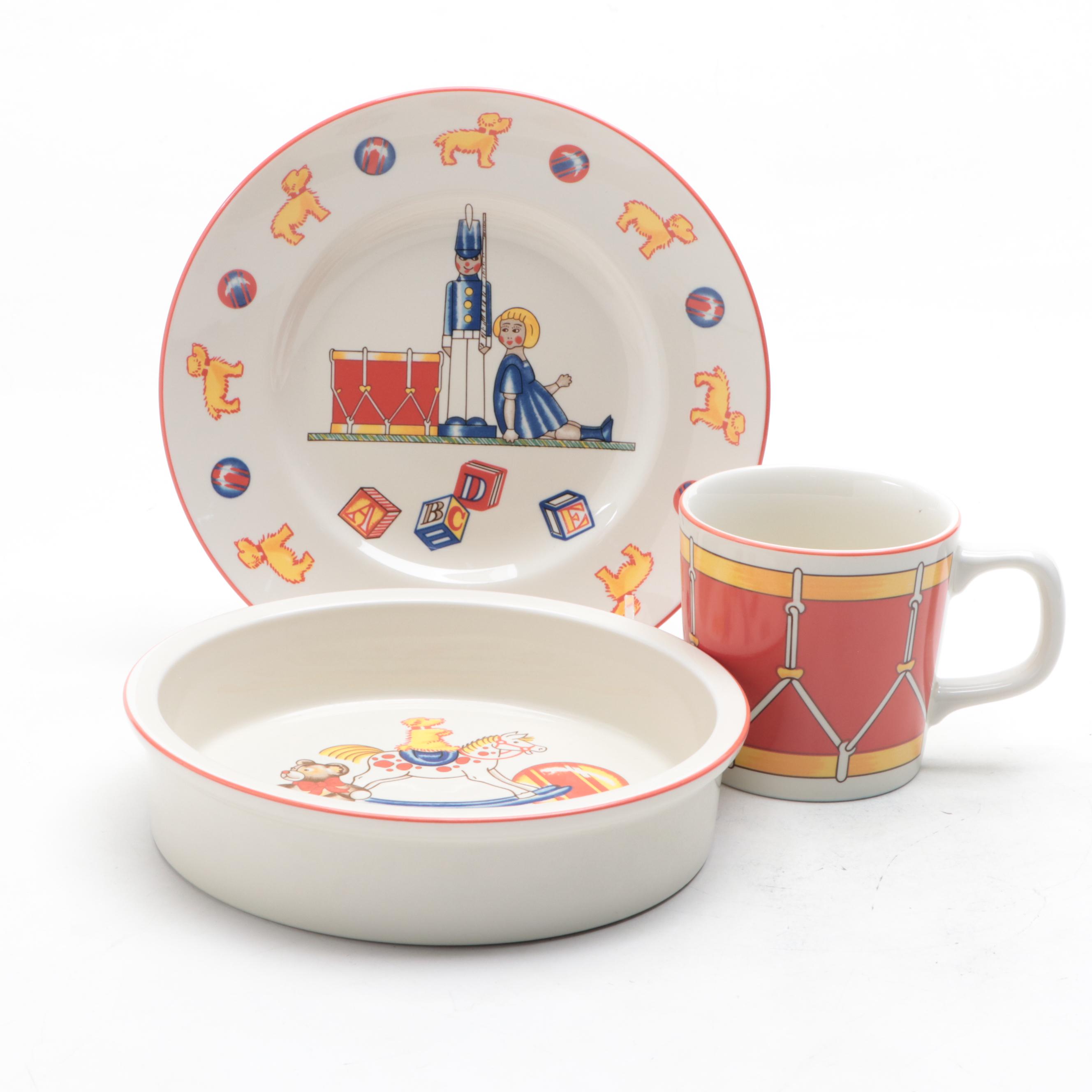Tiffany & Co. "Tiffany Toys" Porcelain Children's Dinnerware