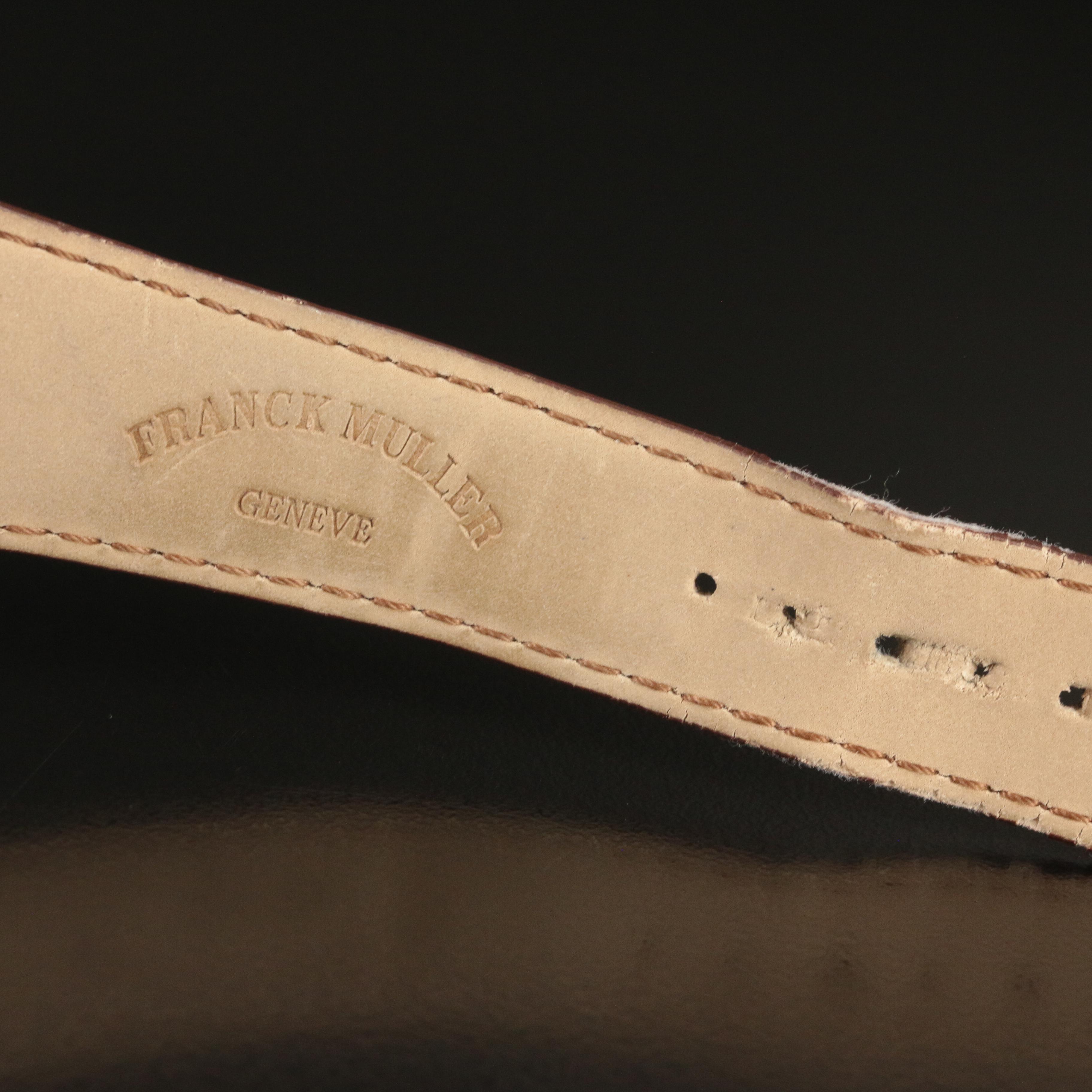 18K Rose Gold Franck Muller Cintrée Curvex Brown Dial Watch