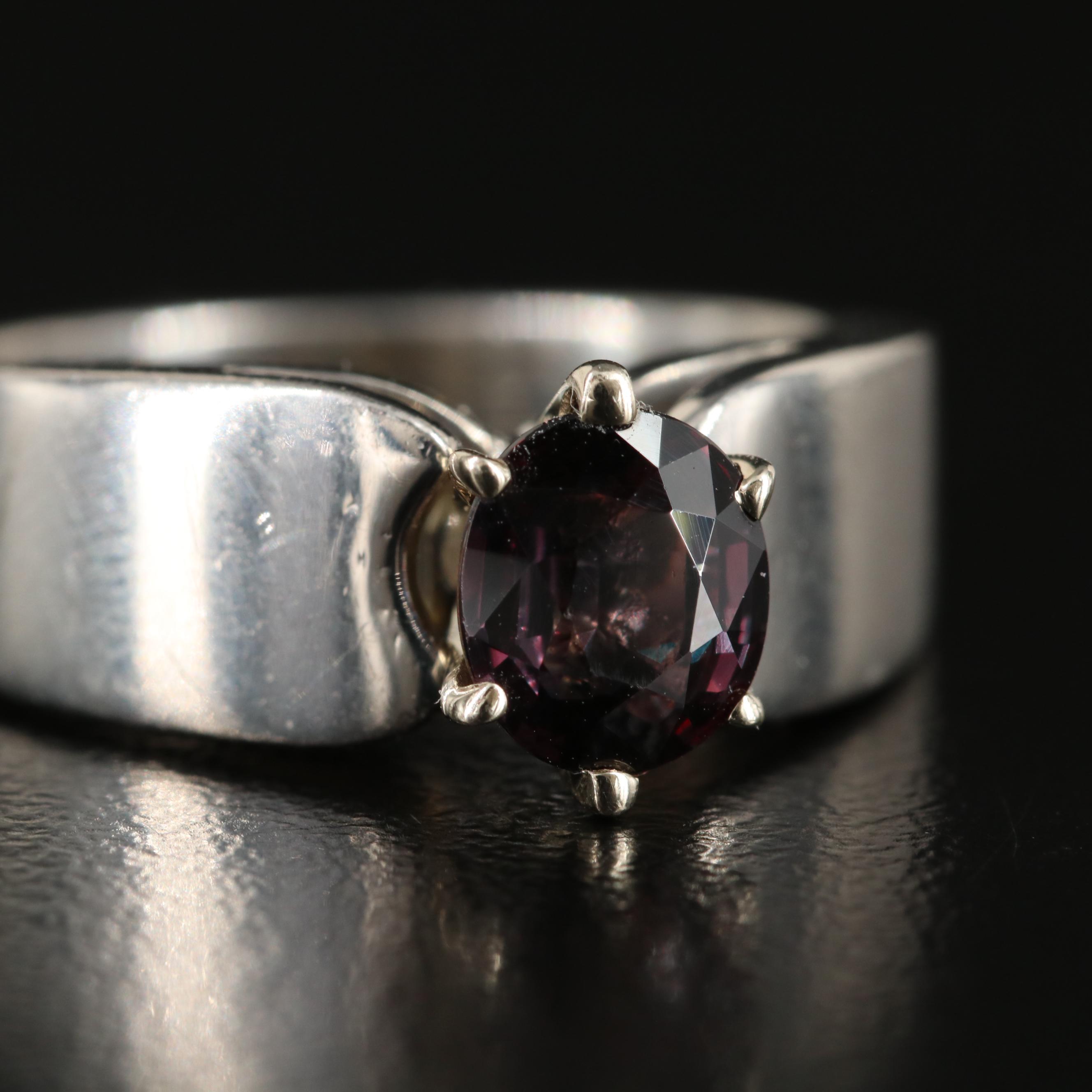 Platinum Sapphire Ring