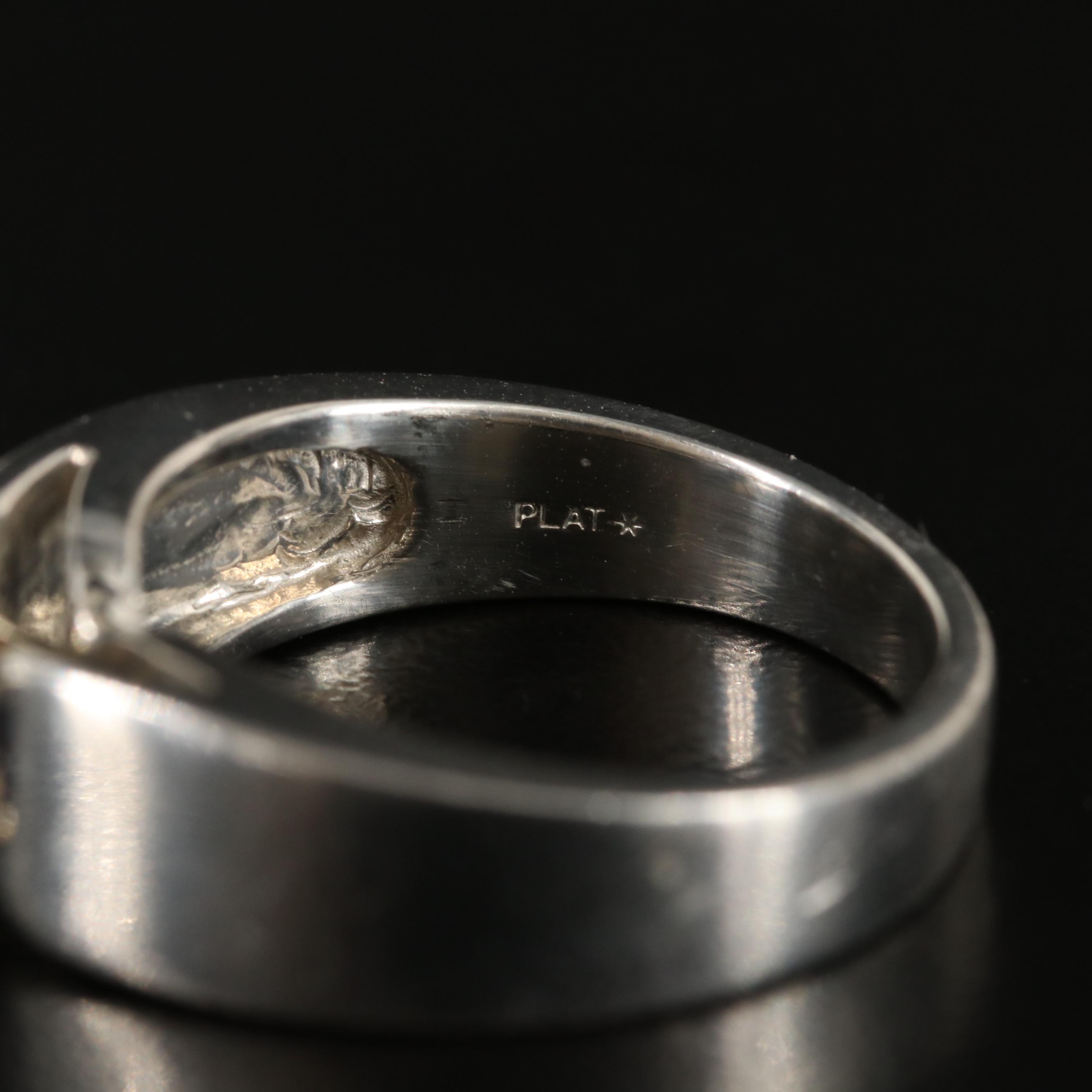 Platinum Sapphire Ring