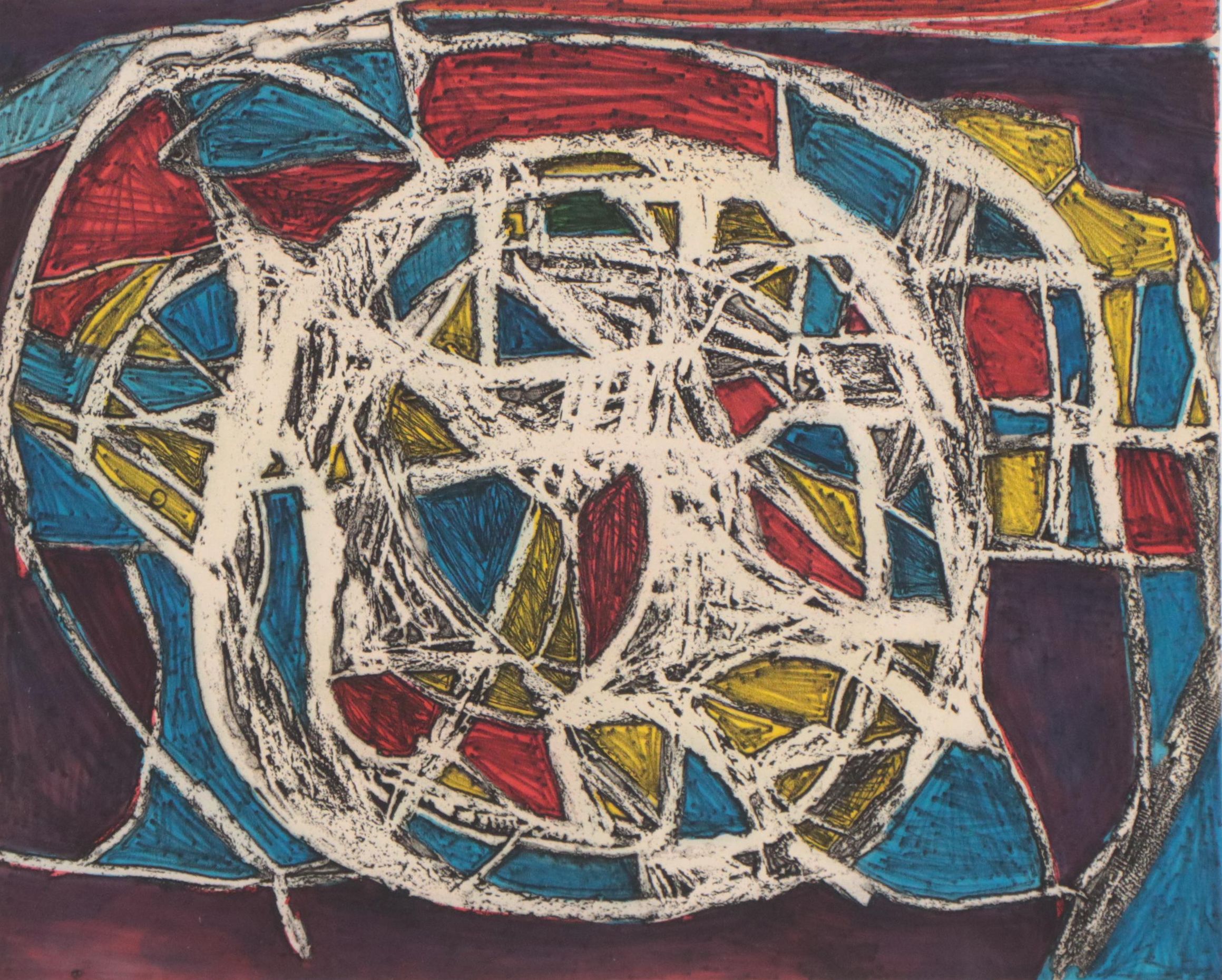 Terry Winters Intaglio Print "Models of Synthetic Pictures", 1994