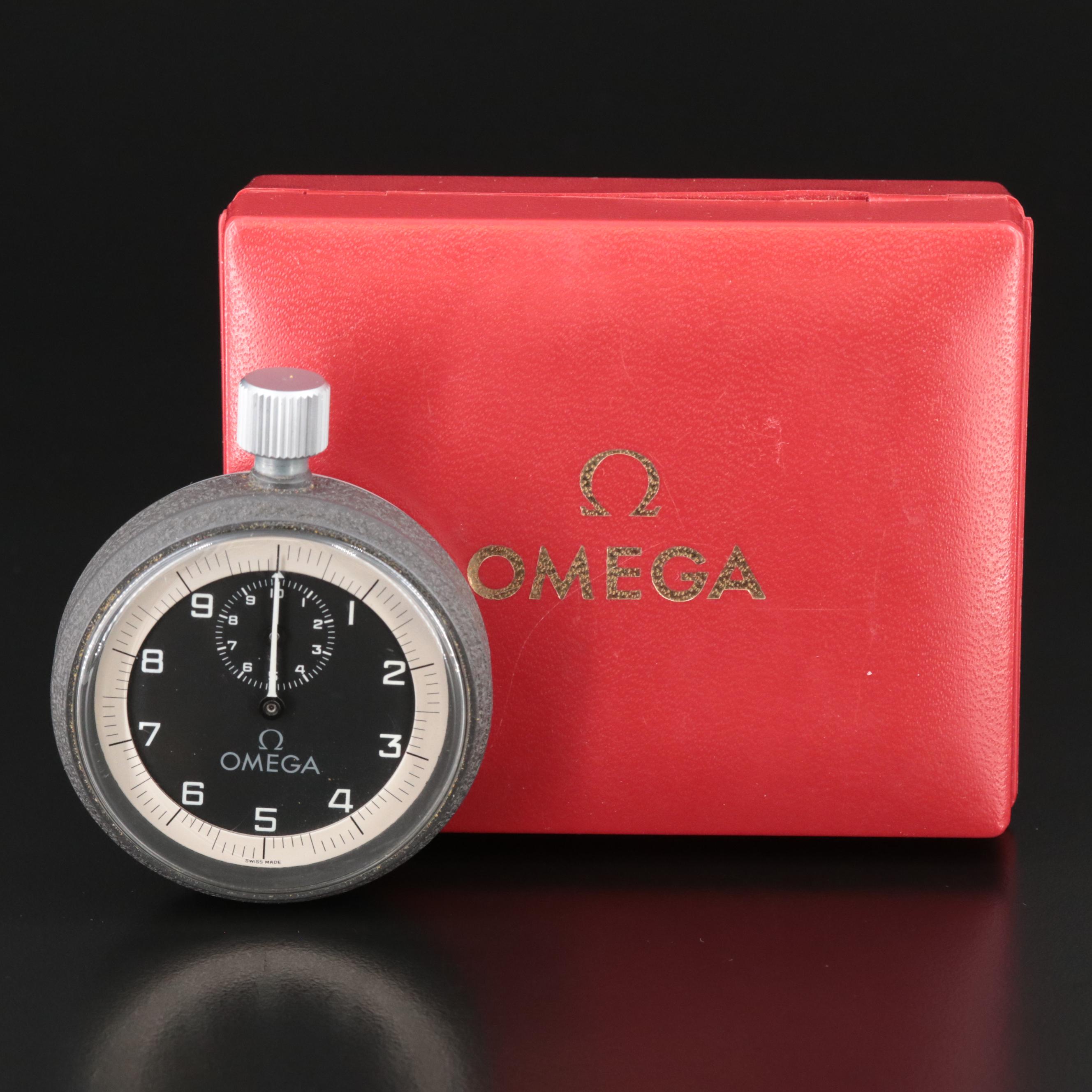 Vintage Omega 1/10-Second Swiss Stopwatch