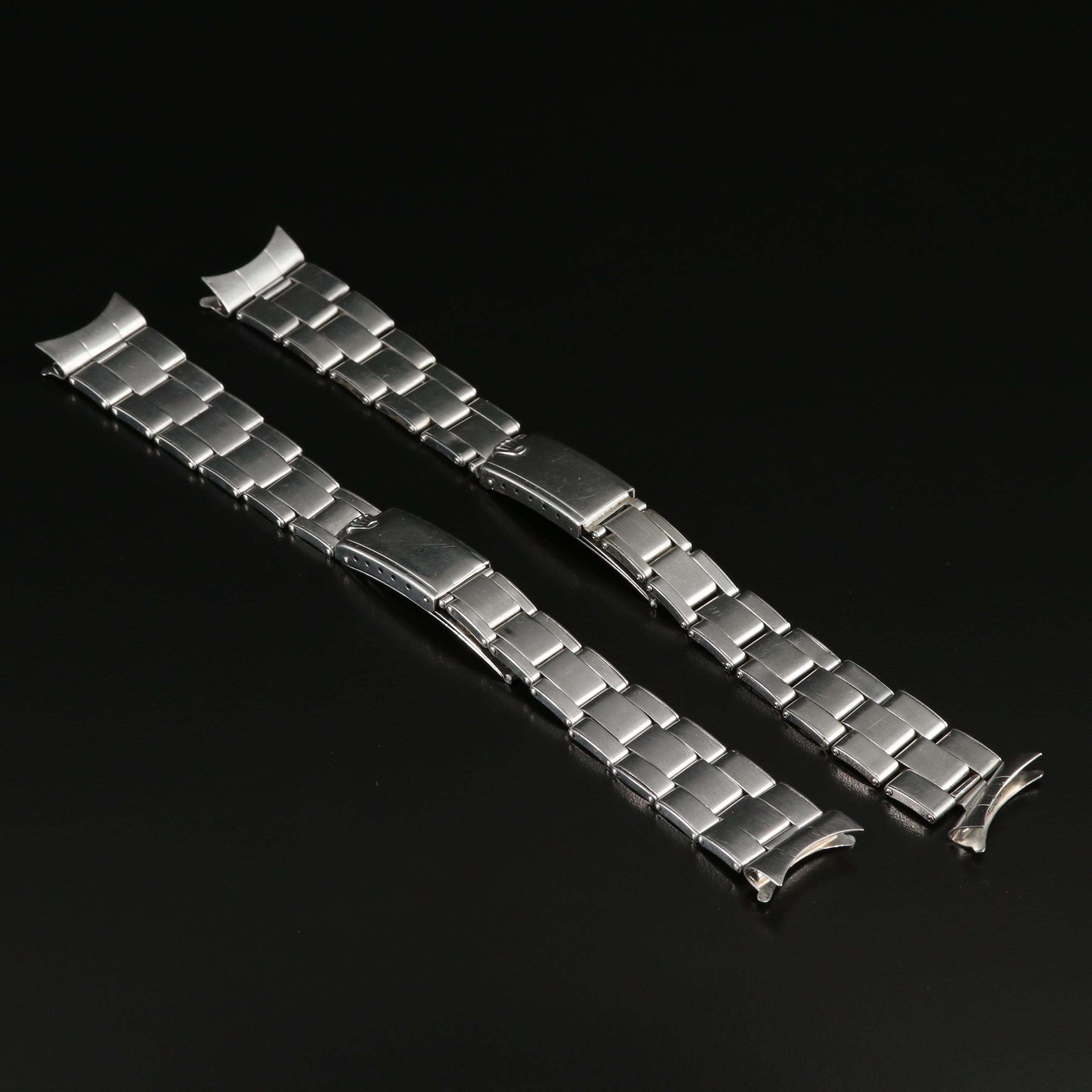 Rolex Vintage Oyster Rivet-Style Watch Bracelets