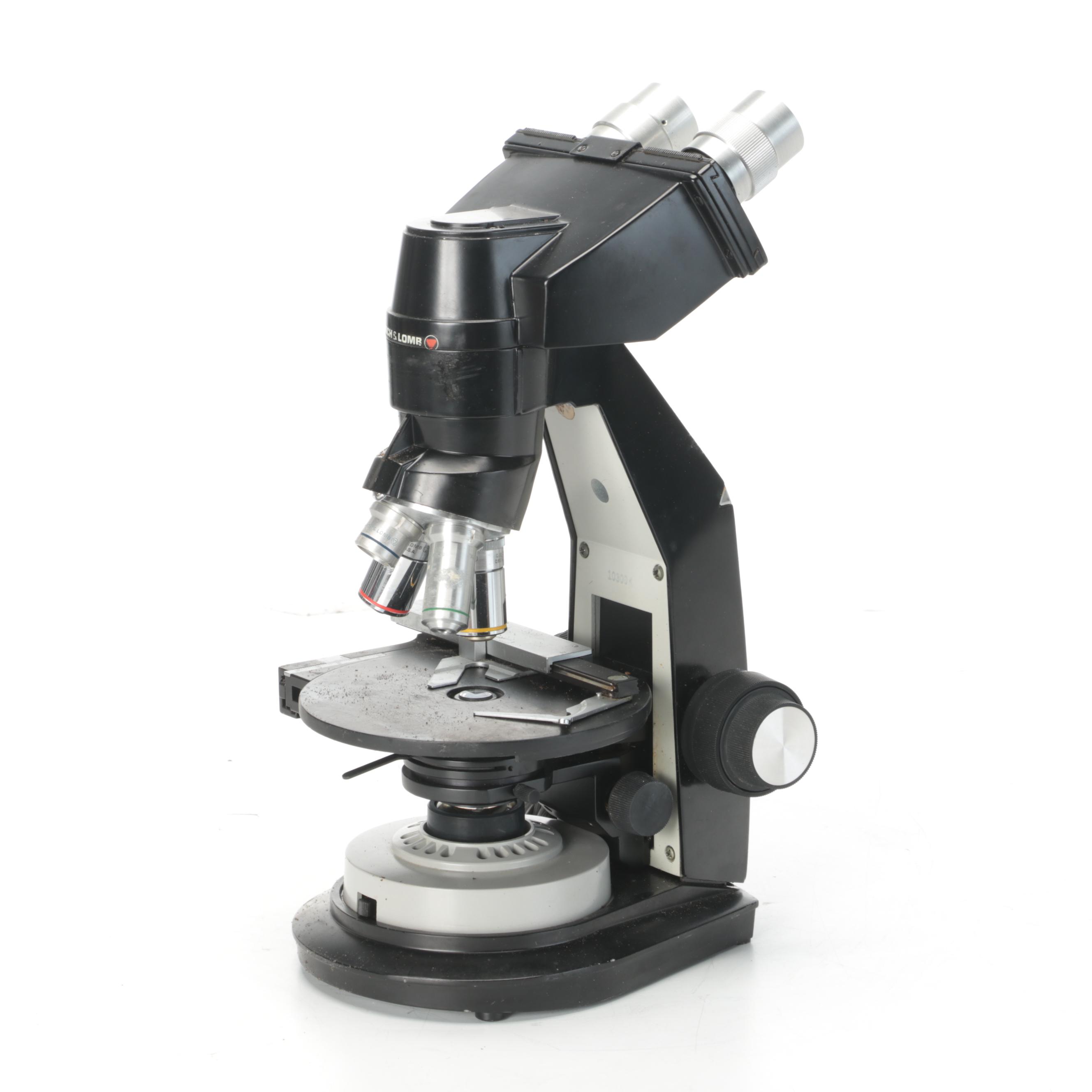 Bausch & Lomb Stereo Microscope With Four Objective Lenses and Carry Case, 1951