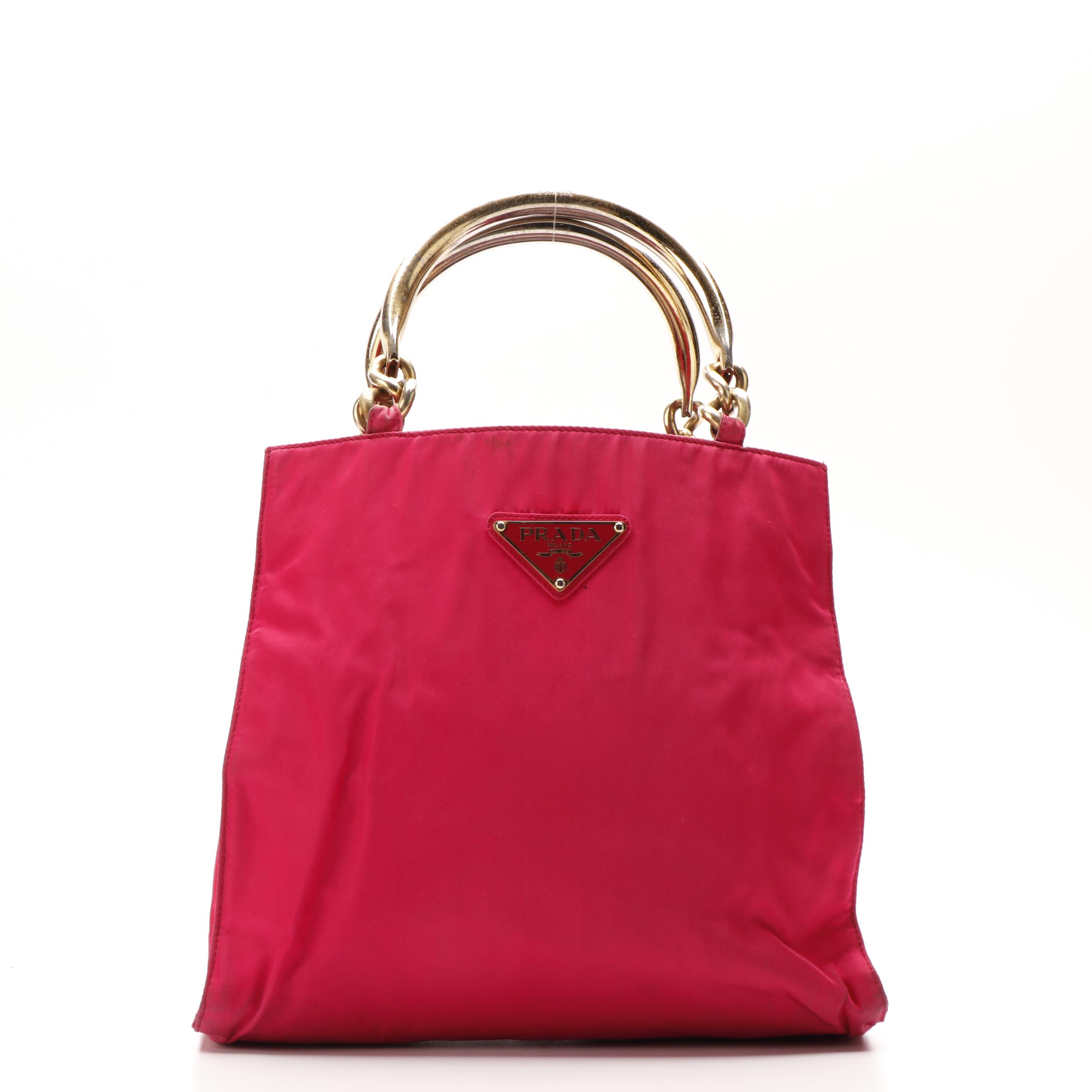 Prada Handbag in Pink Tessuto Nylon