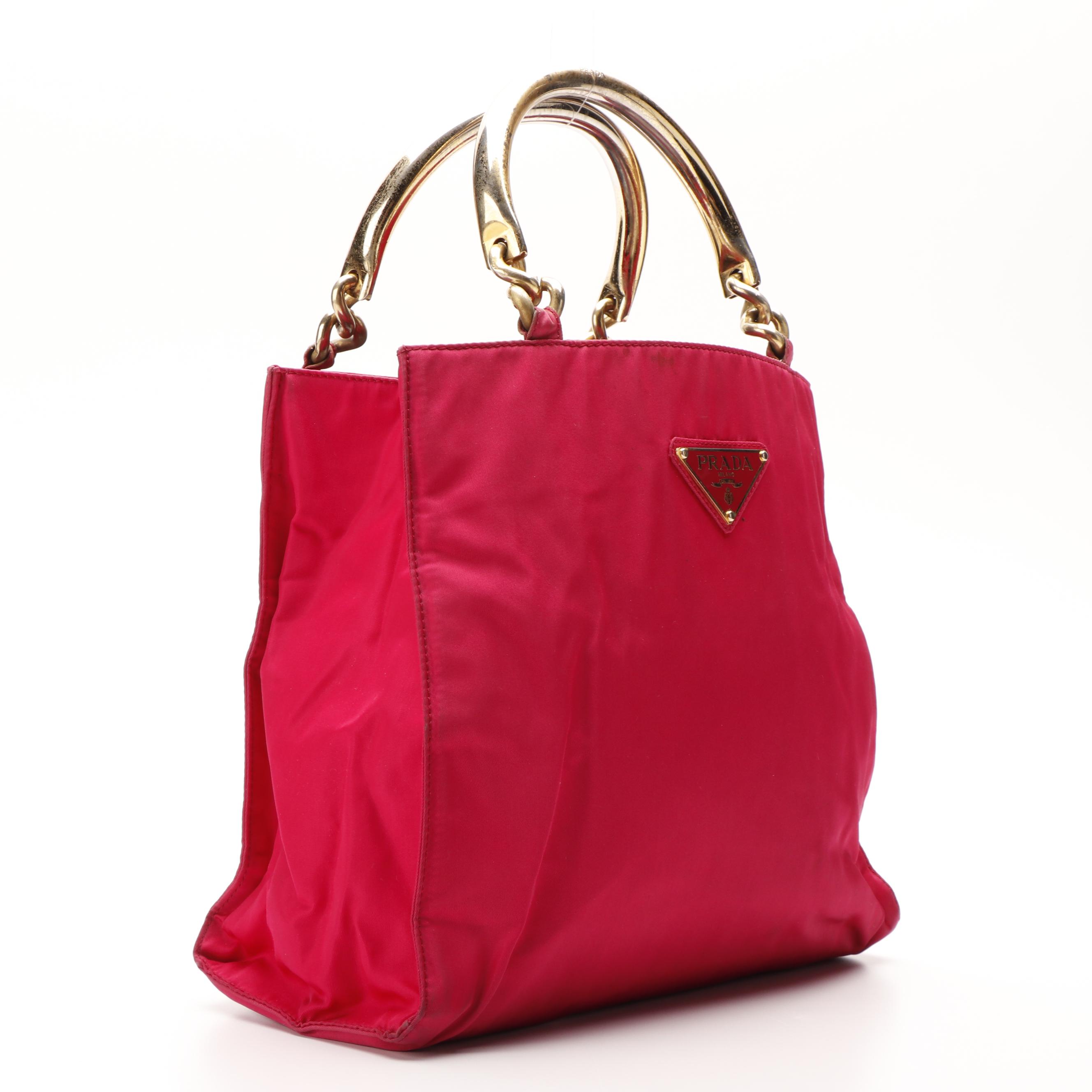 Prada Handbag in Pink Tessuto Nylon
