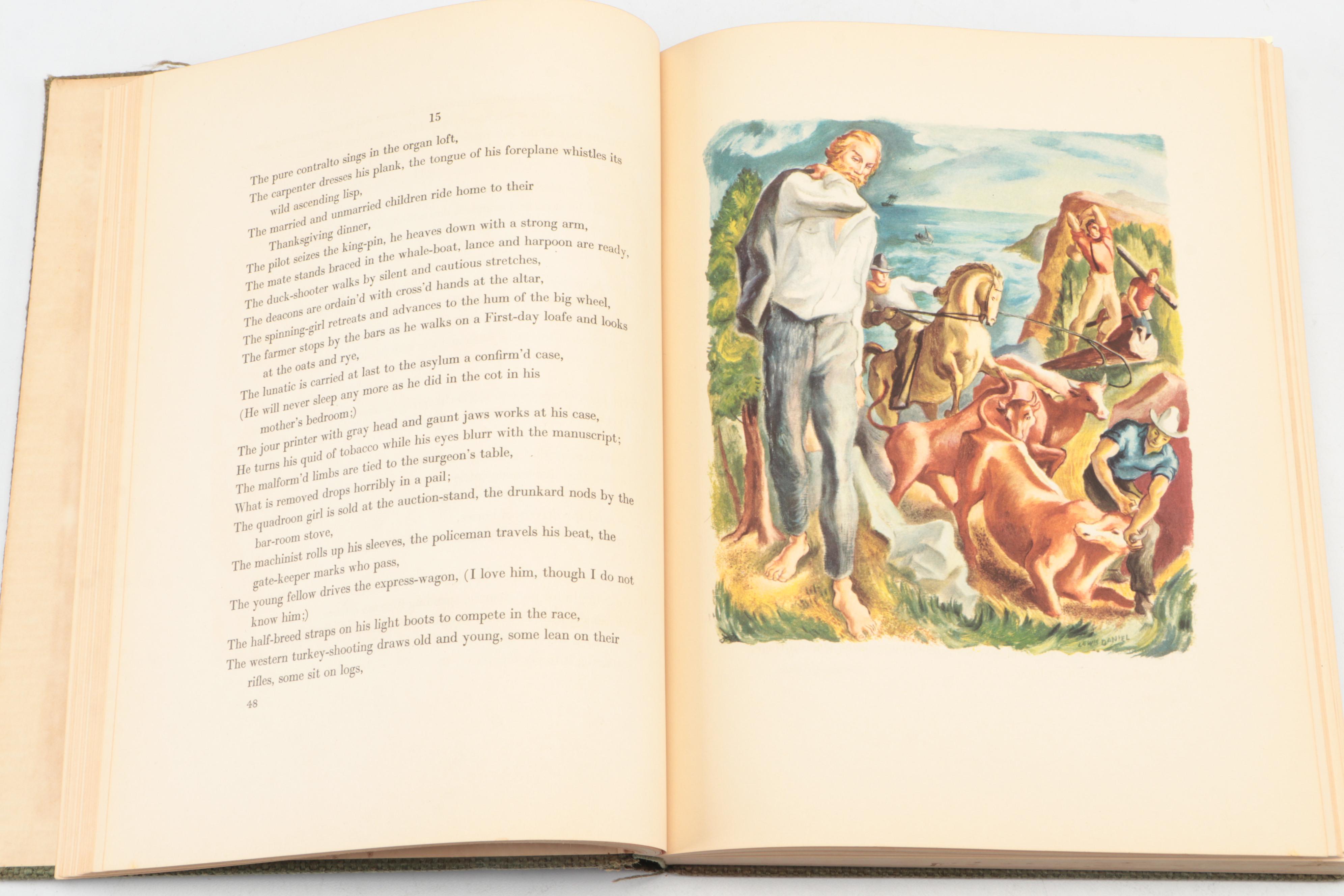 Illustrated "Leaves of Grass" by Walt Whitman, 1940