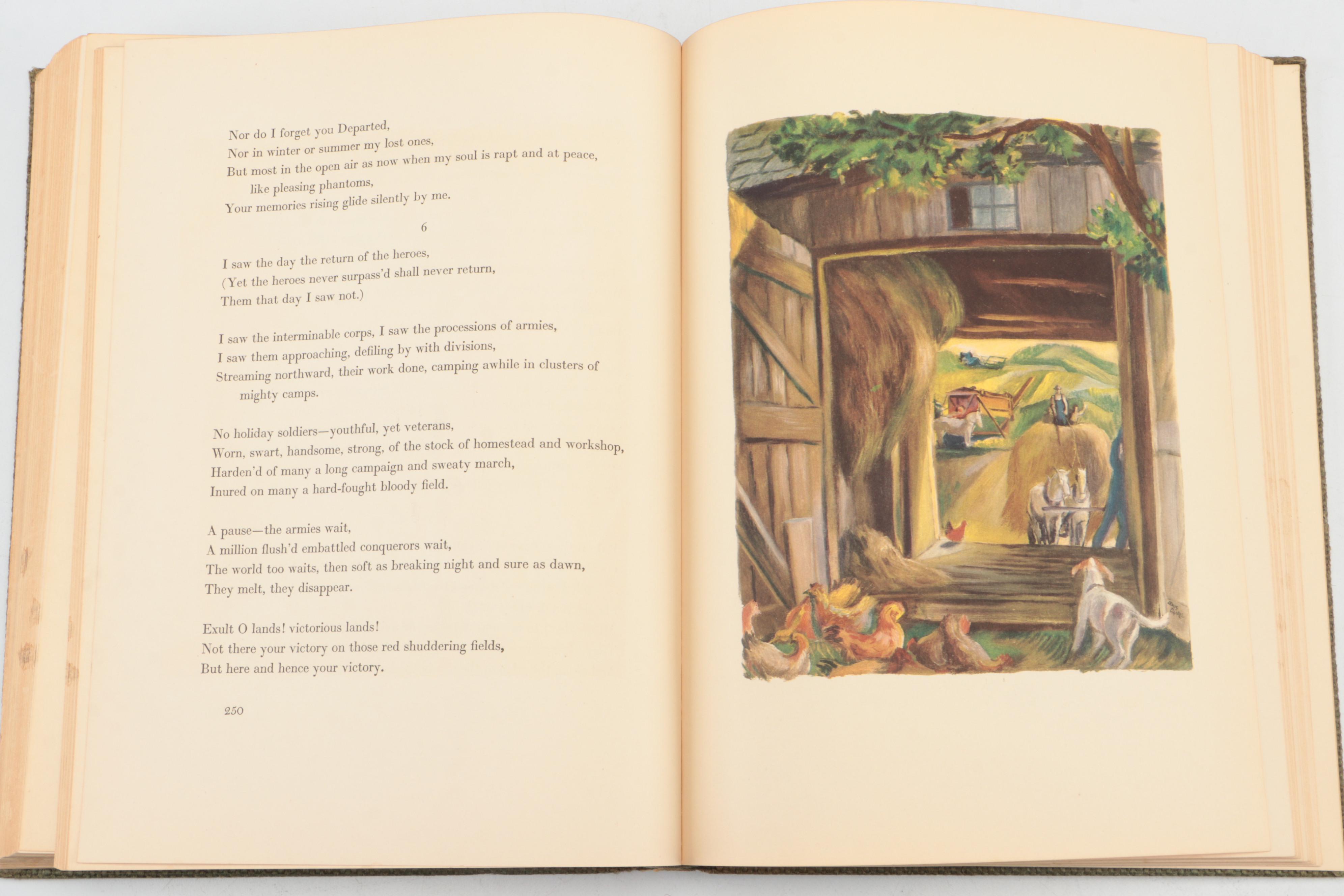 Illustrated "Leaves of Grass" by Walt Whitman, 1940