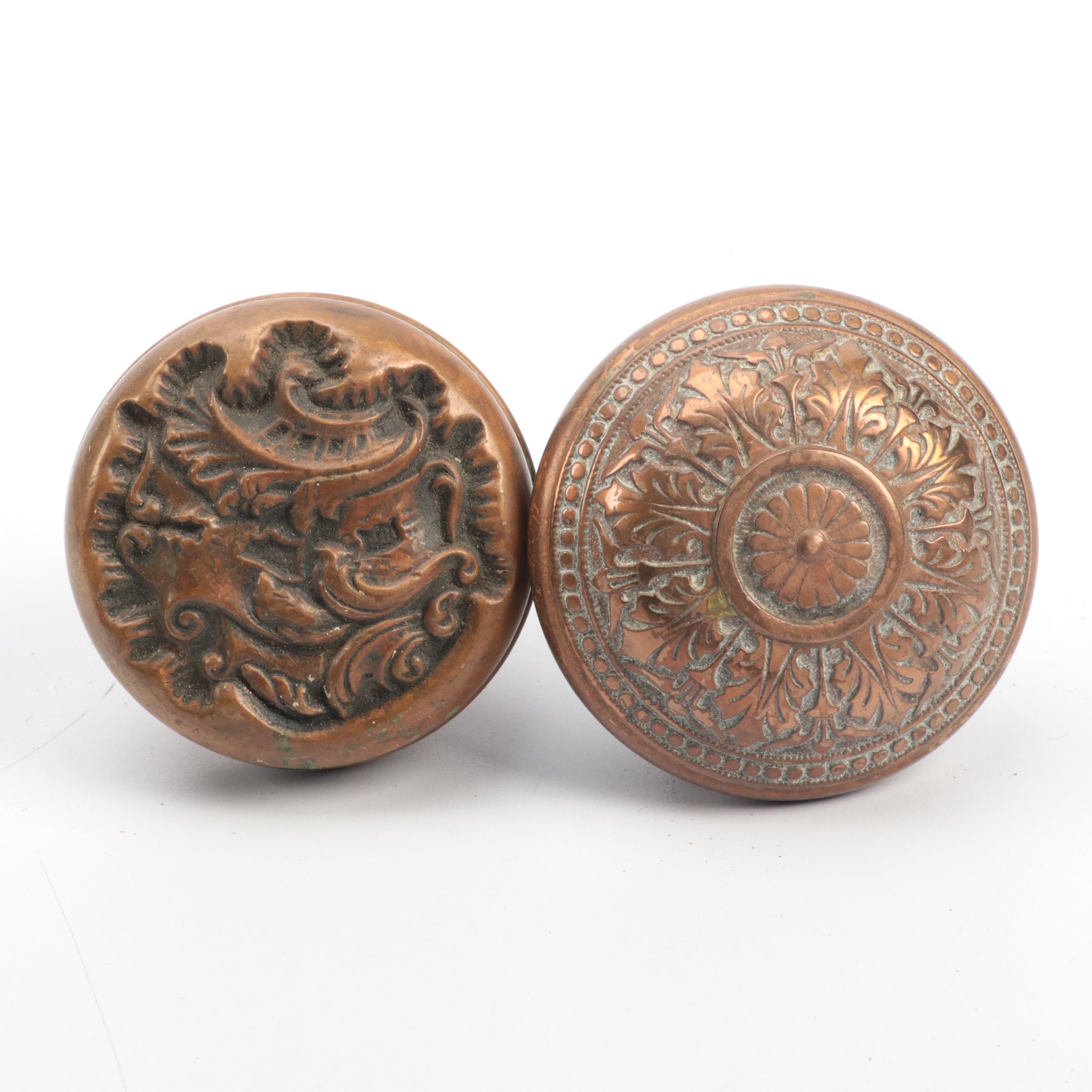 Late Victorian Door Handles and Lock Plates