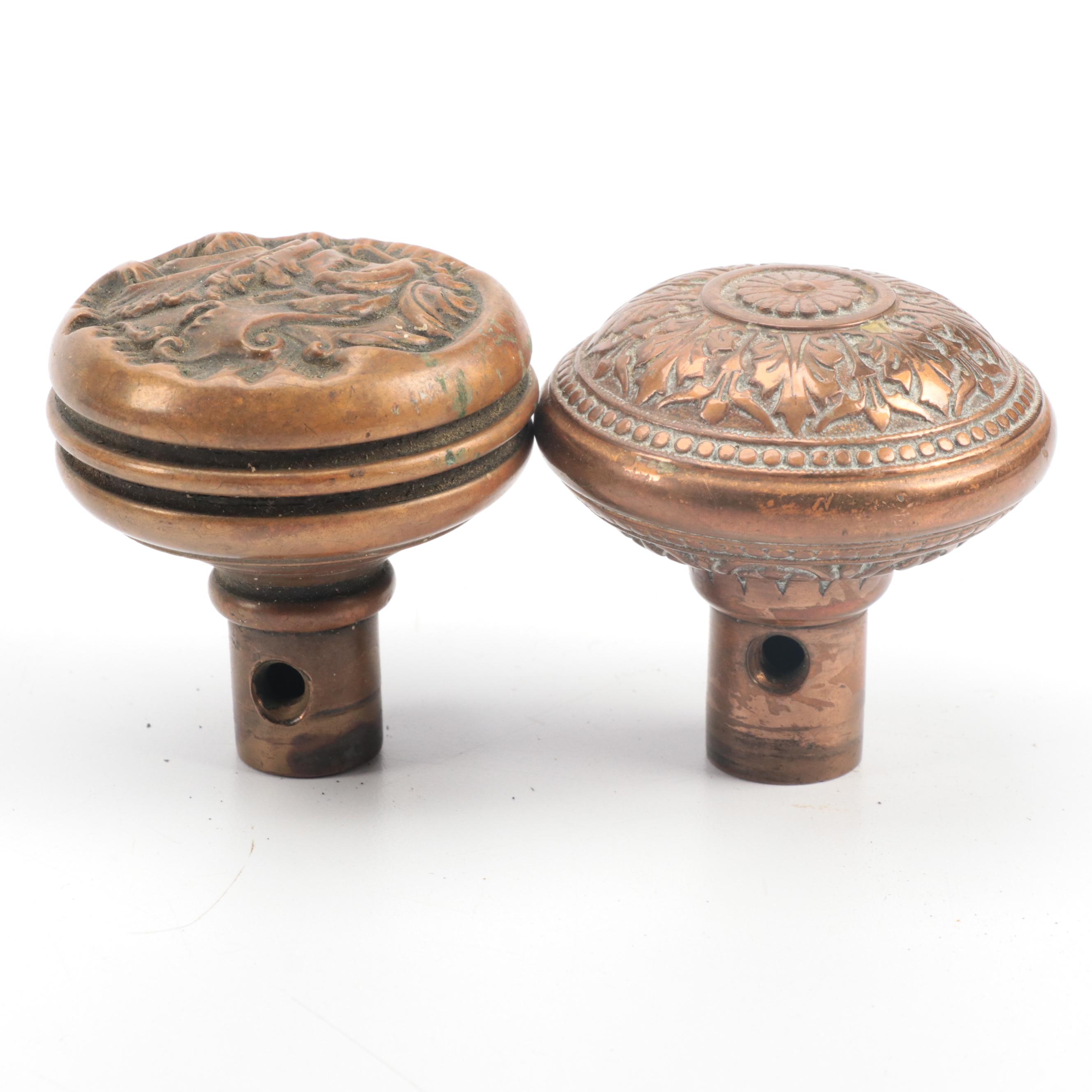 Late Victorian Door Handles and Lock Plates