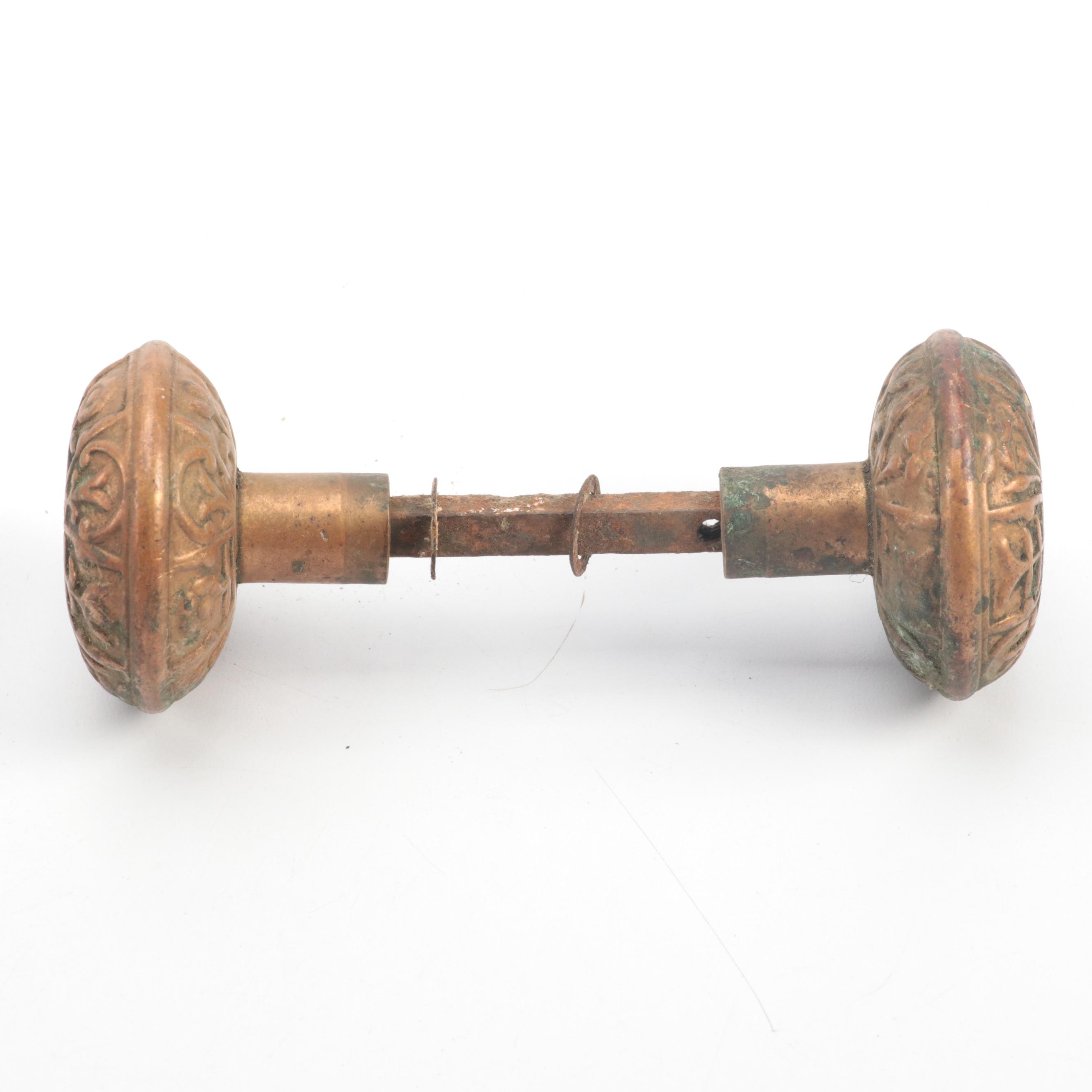 Late Victorian Door Handles and Lock Plates