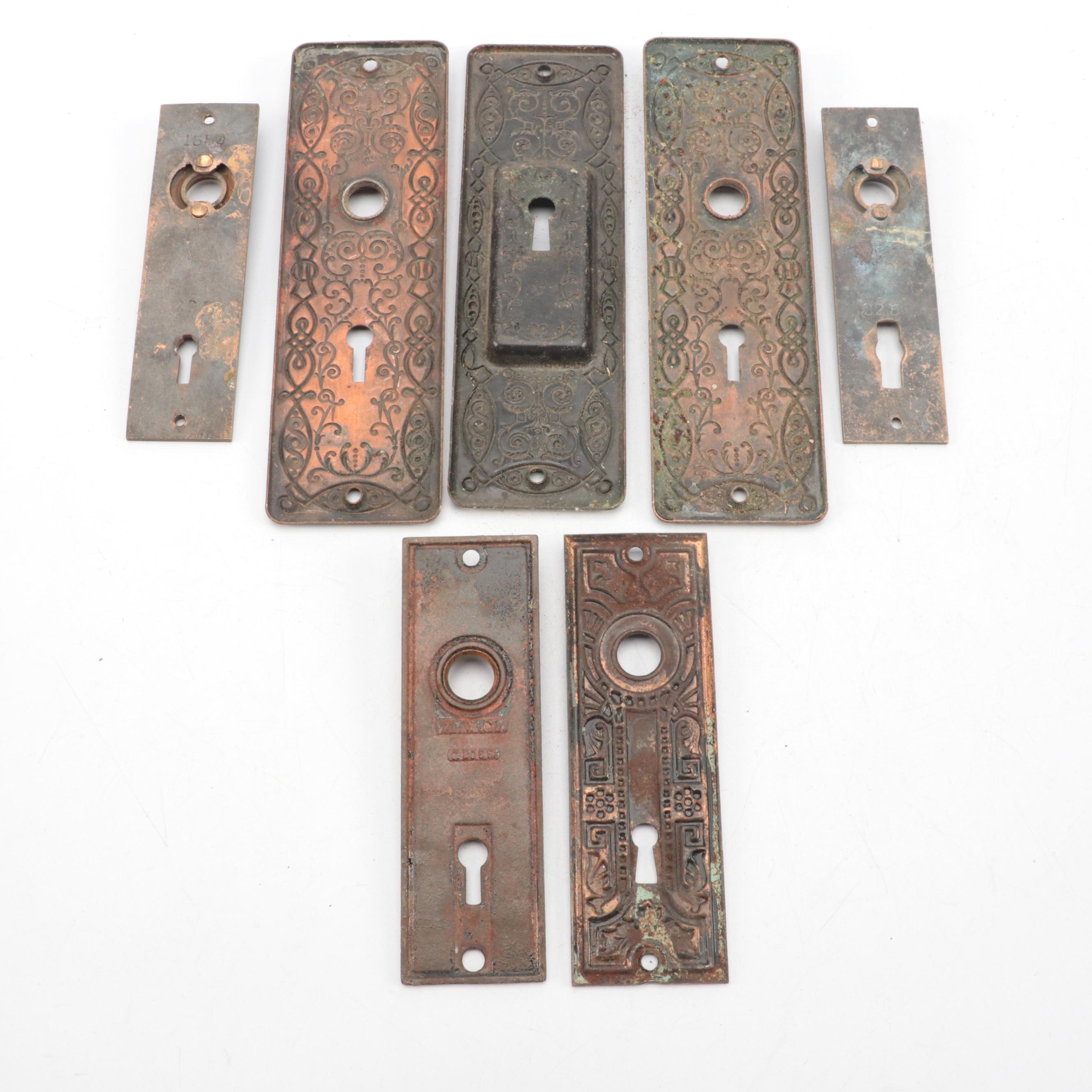 Late Victorian Door Handles and Lock Plates