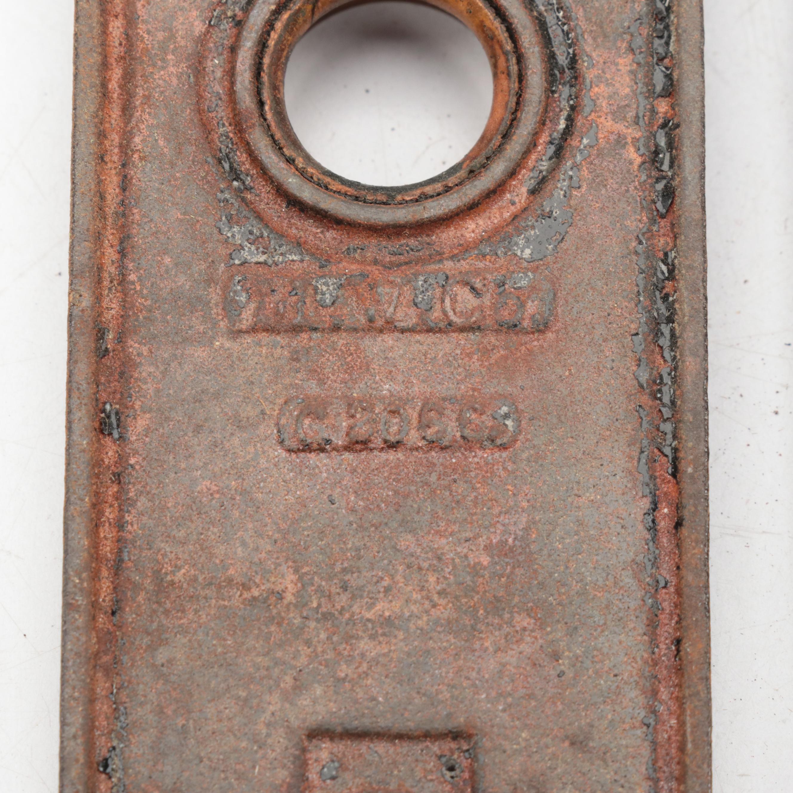 Late Victorian Door Handles and Lock Plates