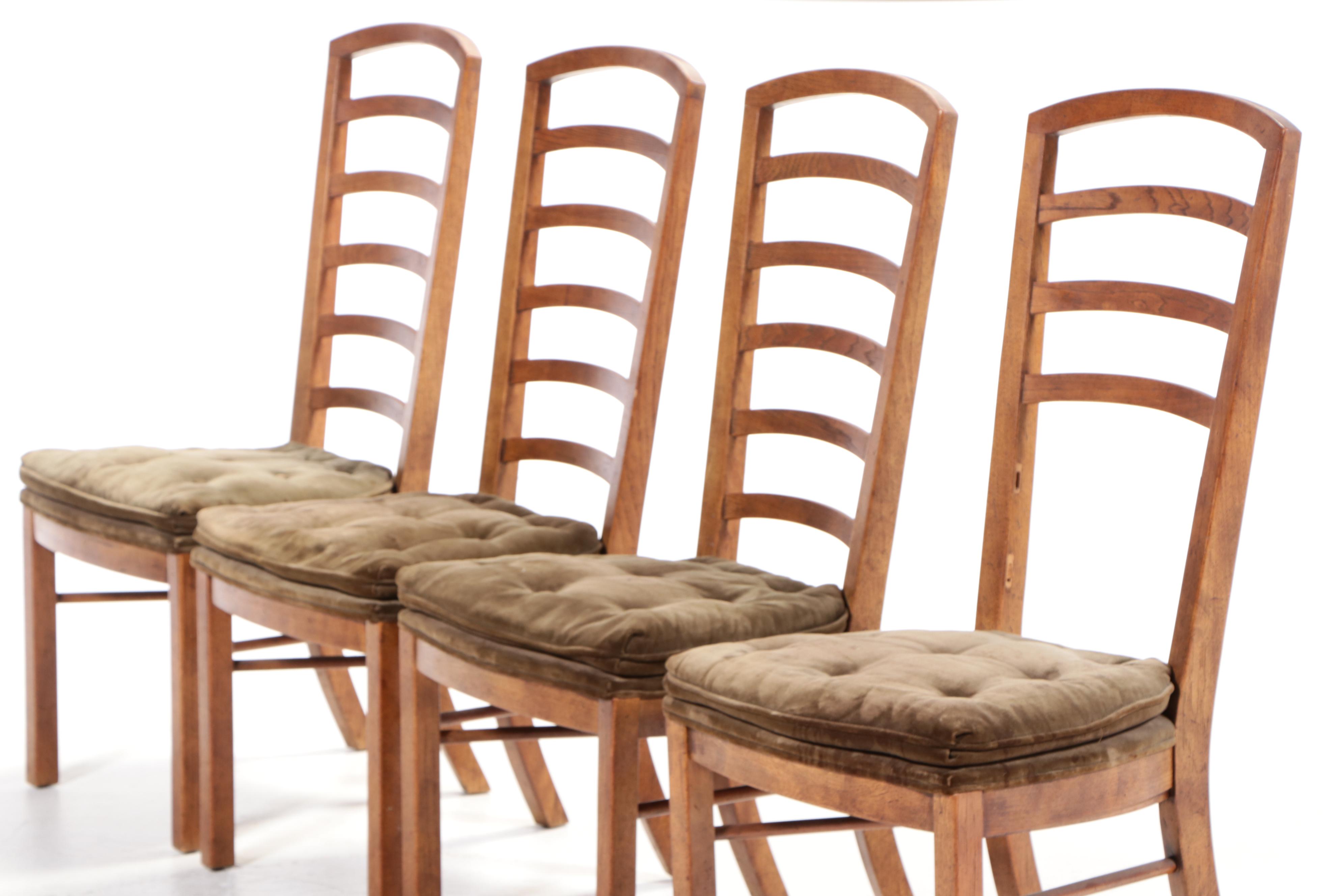 Drexel-Heritage "Woodbriar" Modernist Seven-Piece Dining Set, 1970s