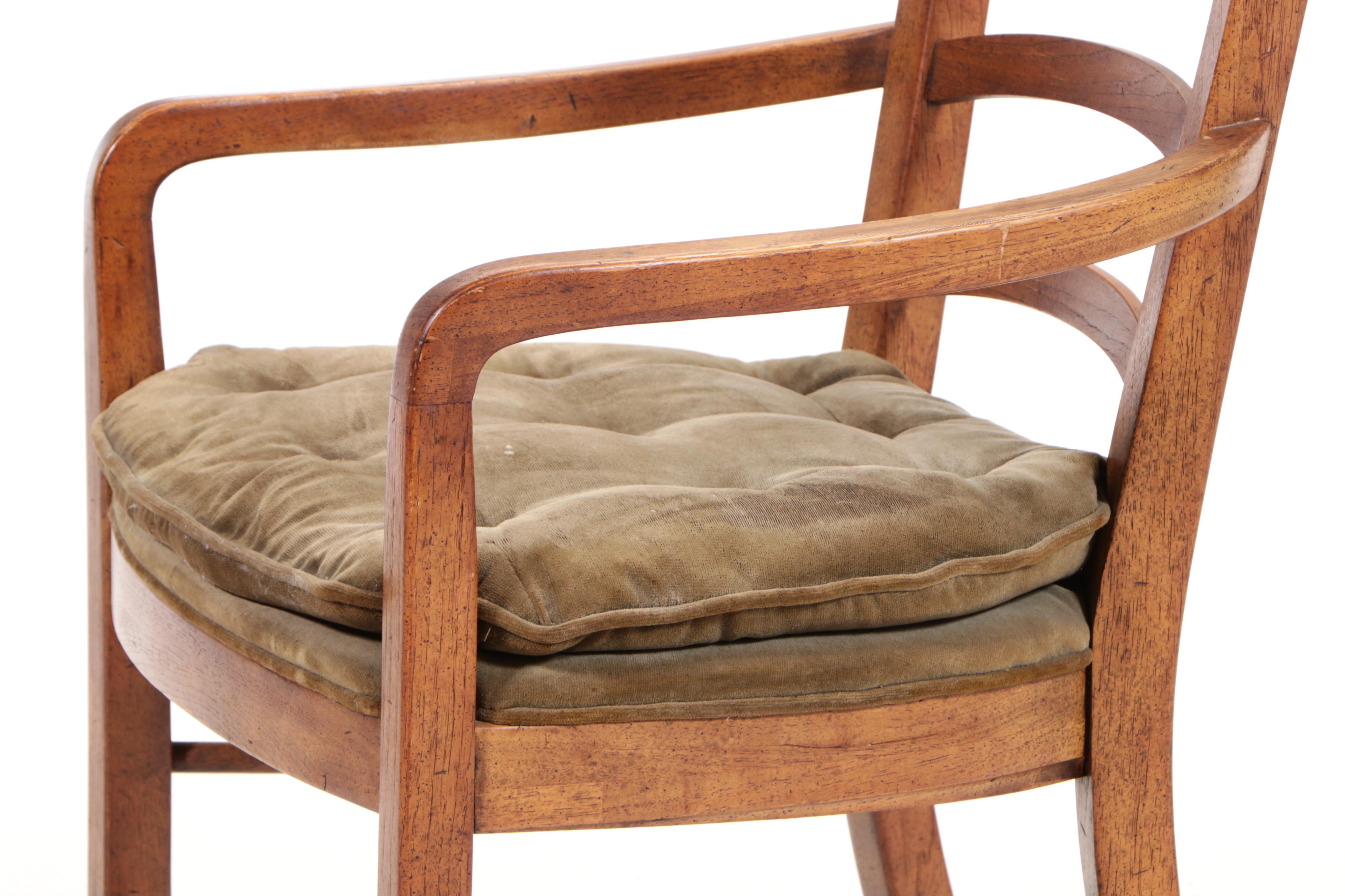 Drexel-Heritage "Woodbriar" Modernist Seven-Piece Dining Set, 1970s