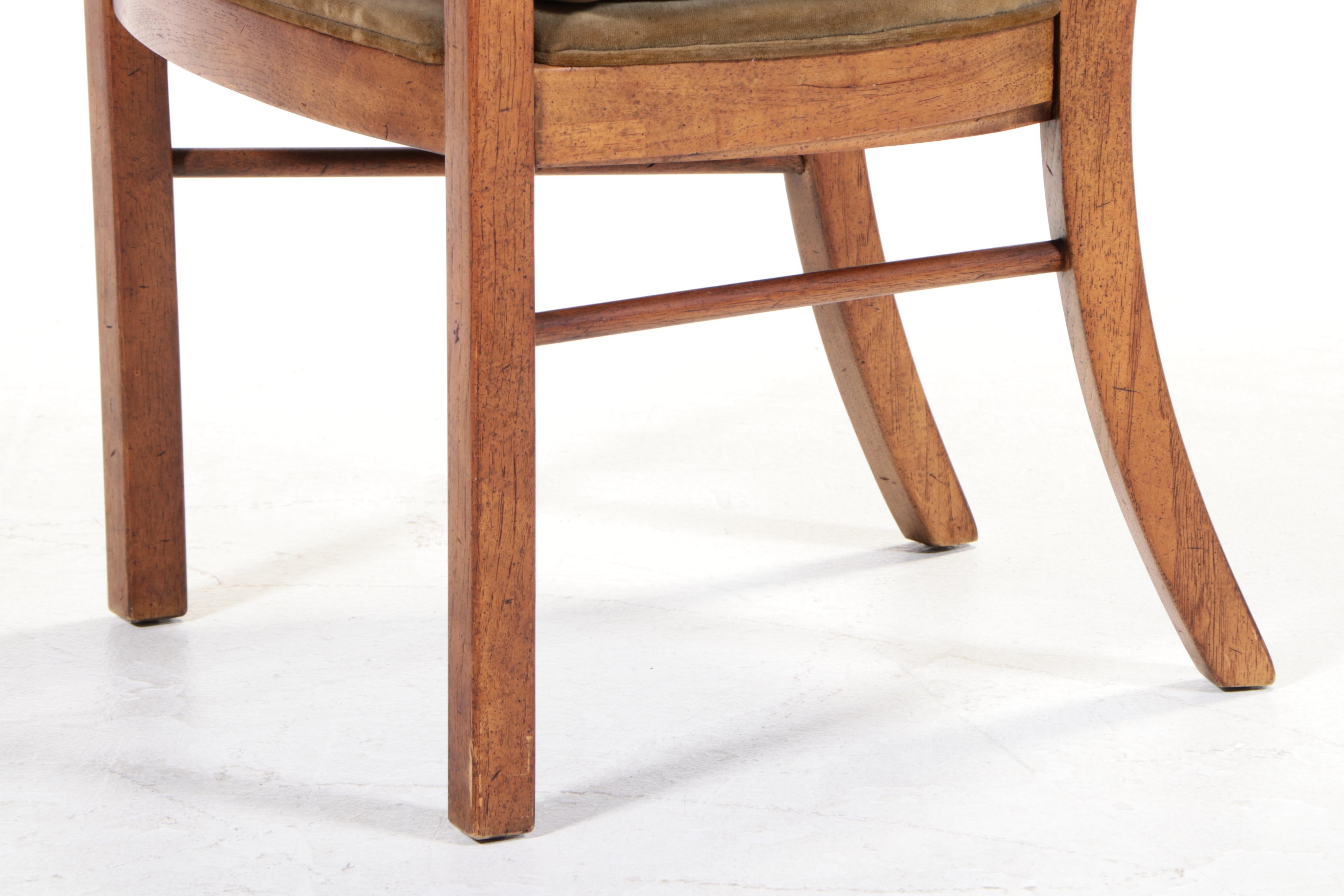 Drexel-Heritage "Woodbriar" Modernist Seven-Piece Dining Set, 1970s