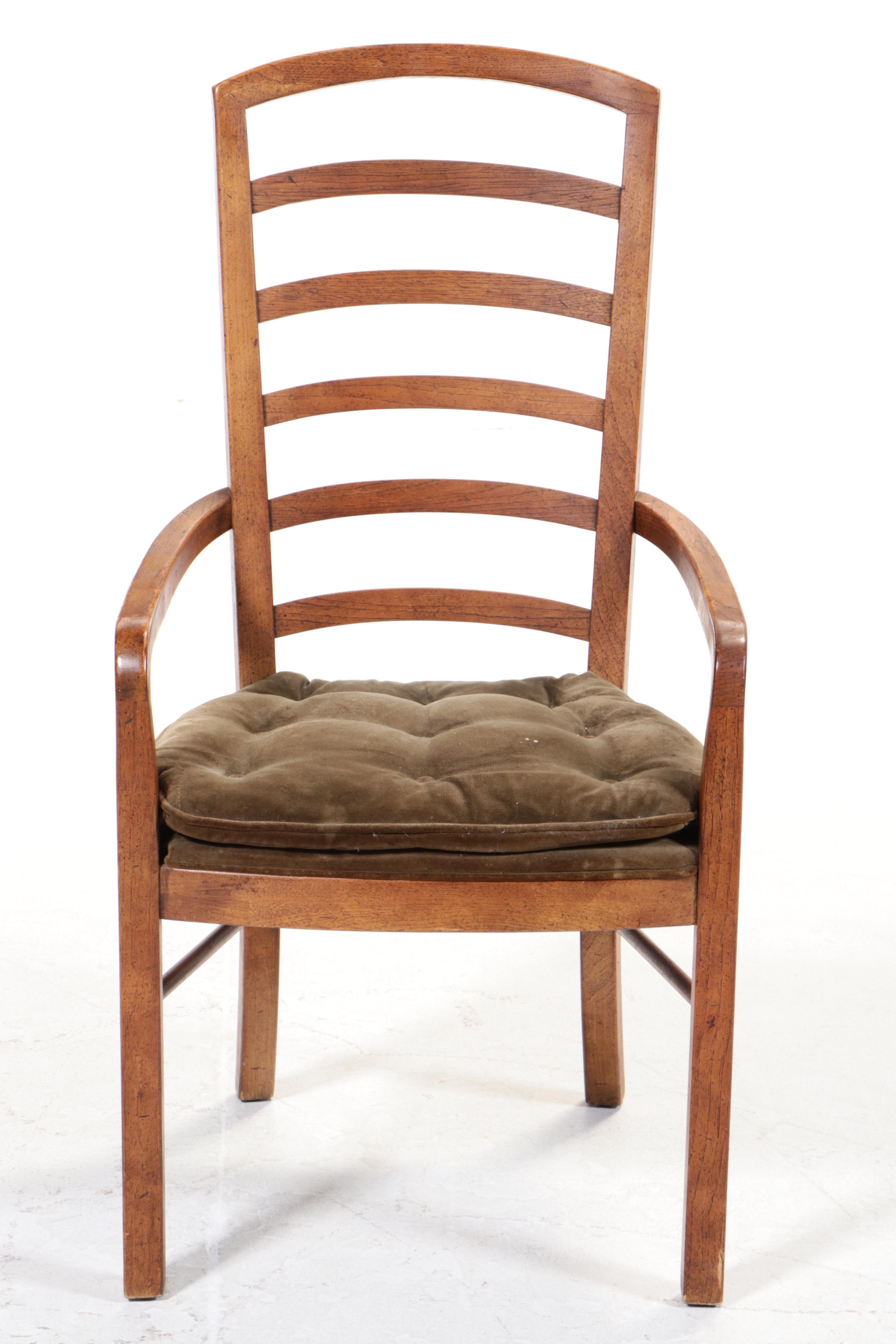 Drexel-Heritage "Woodbriar" Modernist Seven-Piece Dining Set, 1970s