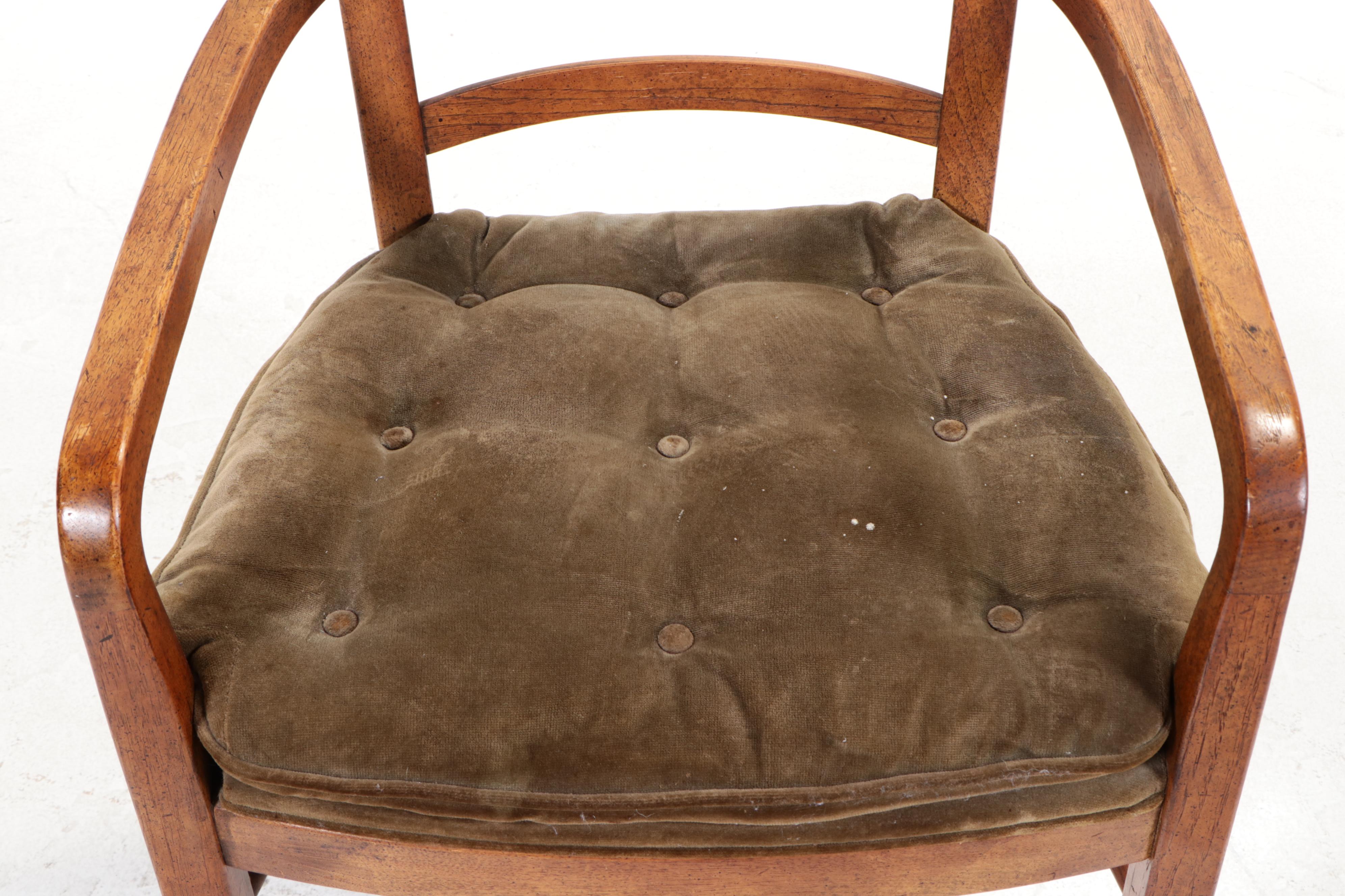 Drexel-Heritage "Woodbriar" Modernist Seven-Piece Dining Set, 1970s